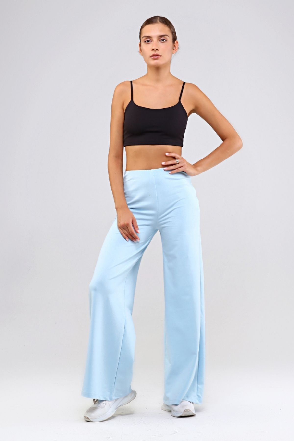 TF The Fancy For You Fancy Kadın Yandan Fermuarlı Bol Paça Basic Rahat Pantolon