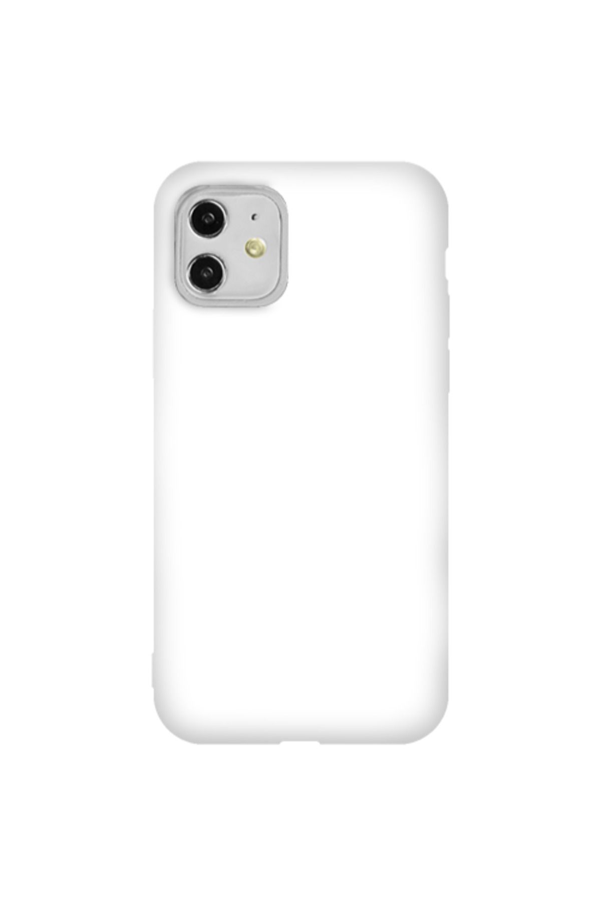 Cach Cach Apple iPhone 11 Akan Altın2 Beyaz Renkli Silikon Telefon Kılıfı