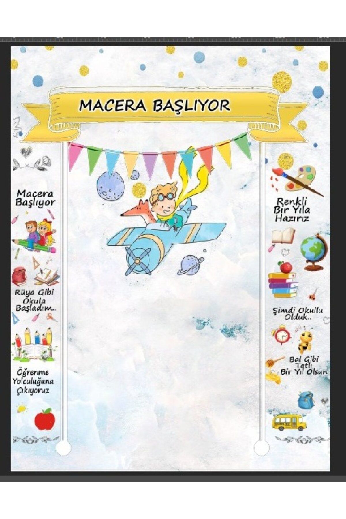 PROMISEBACKDROP2 MACERA BAŞLIYOR,EGİTİM,OKUL Arka Fon | Renkli ve Neşeli Tasarım 150 X 200