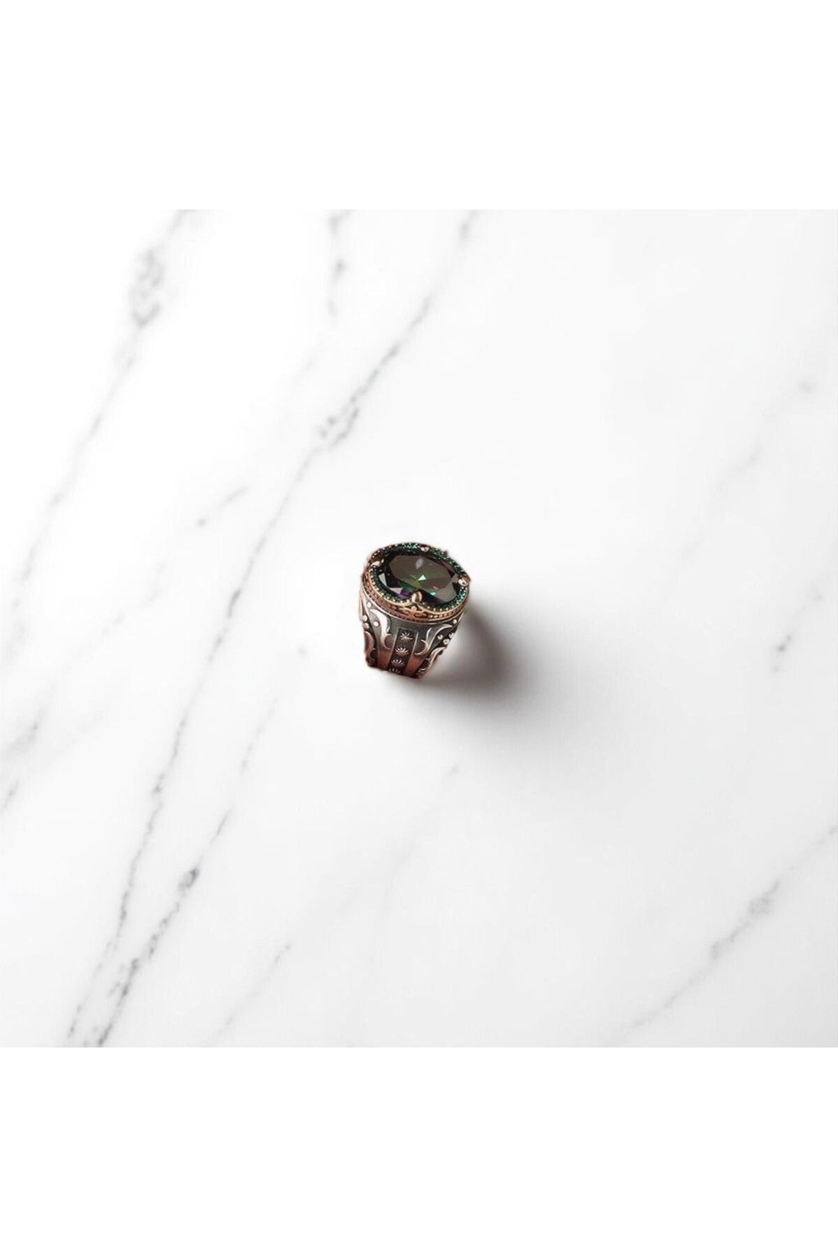 Asteria Jewelry Mistik Topaz Taşlı Gümüş Yüzük