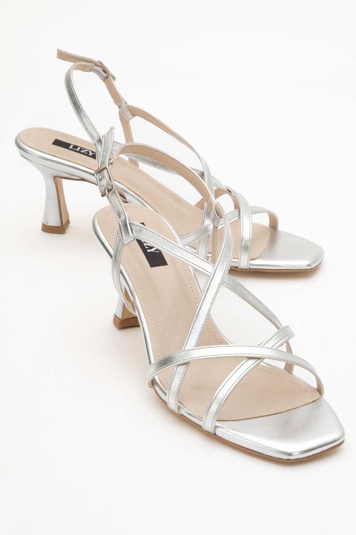 Lizy Shoes Bant Detaylı Kadın Topuklu Sandalet