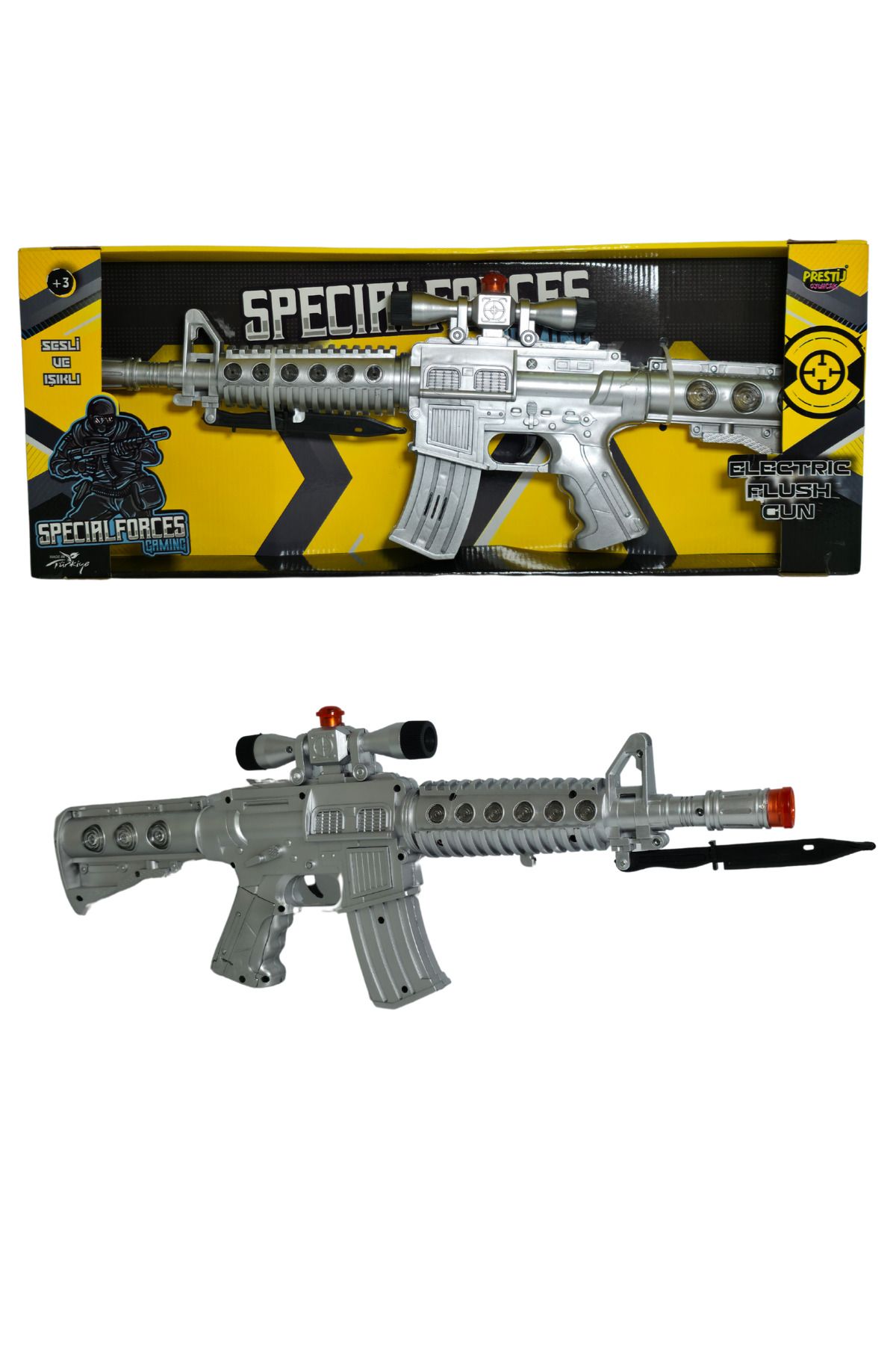 RAF Store Kutulu Pilli Sesli Işıklı Oyuncak Özel Kuvvetler Tüfek Silah