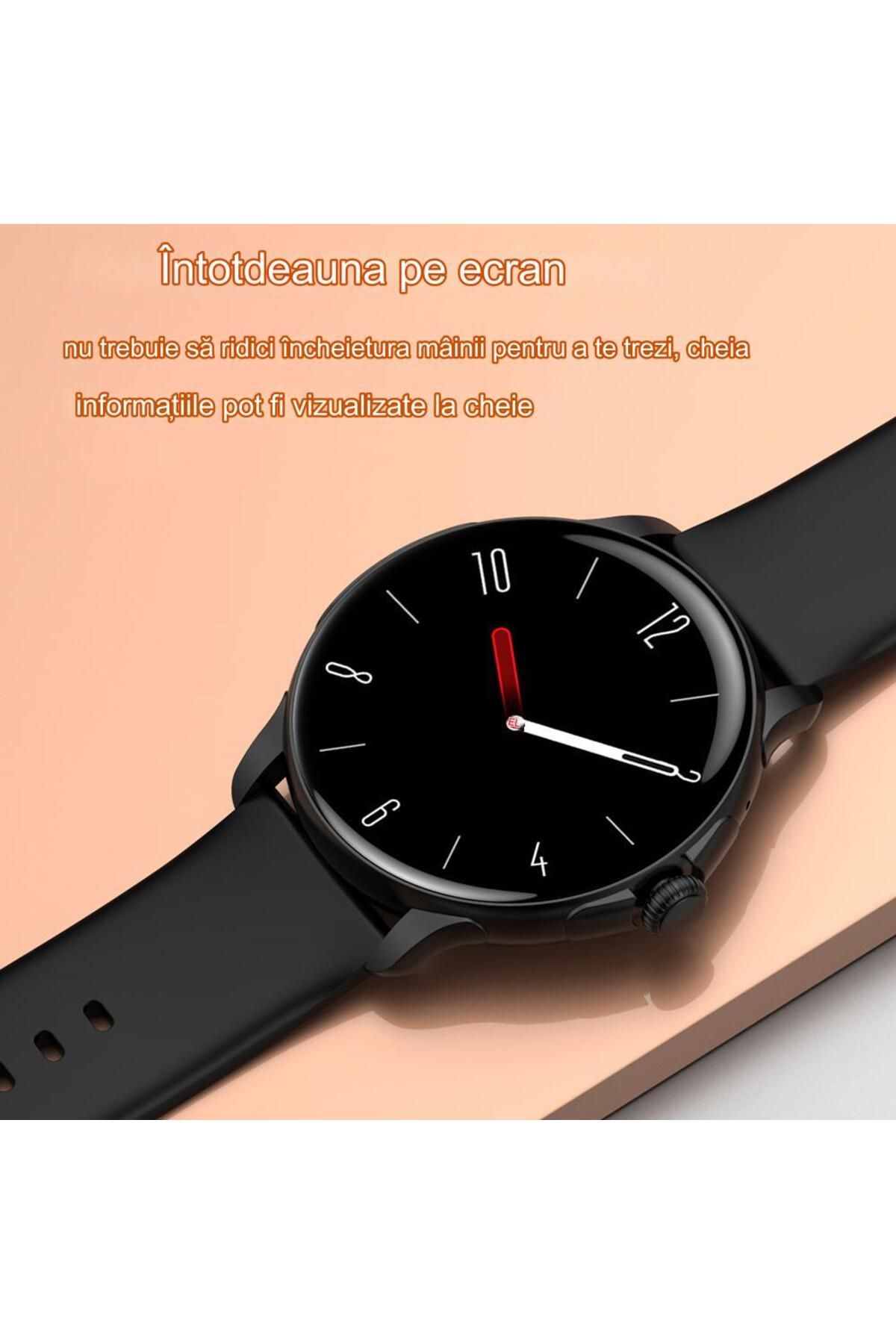 ideal STORE-Ceas Smartwatch idealSTORE STMone, Apel Bluetooth, Asistent Vocal, Ecran AMOLED, 100+ Moduri Sport, 4