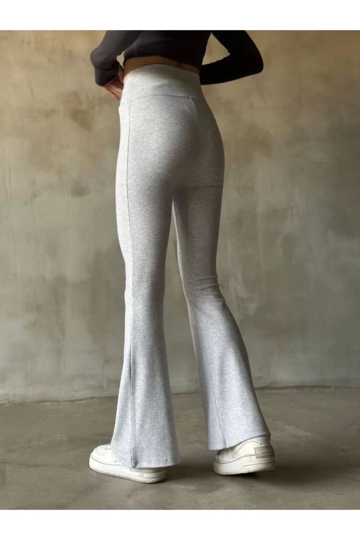 ruum fashions İspanyol Paça Yüksek Bel Tayt