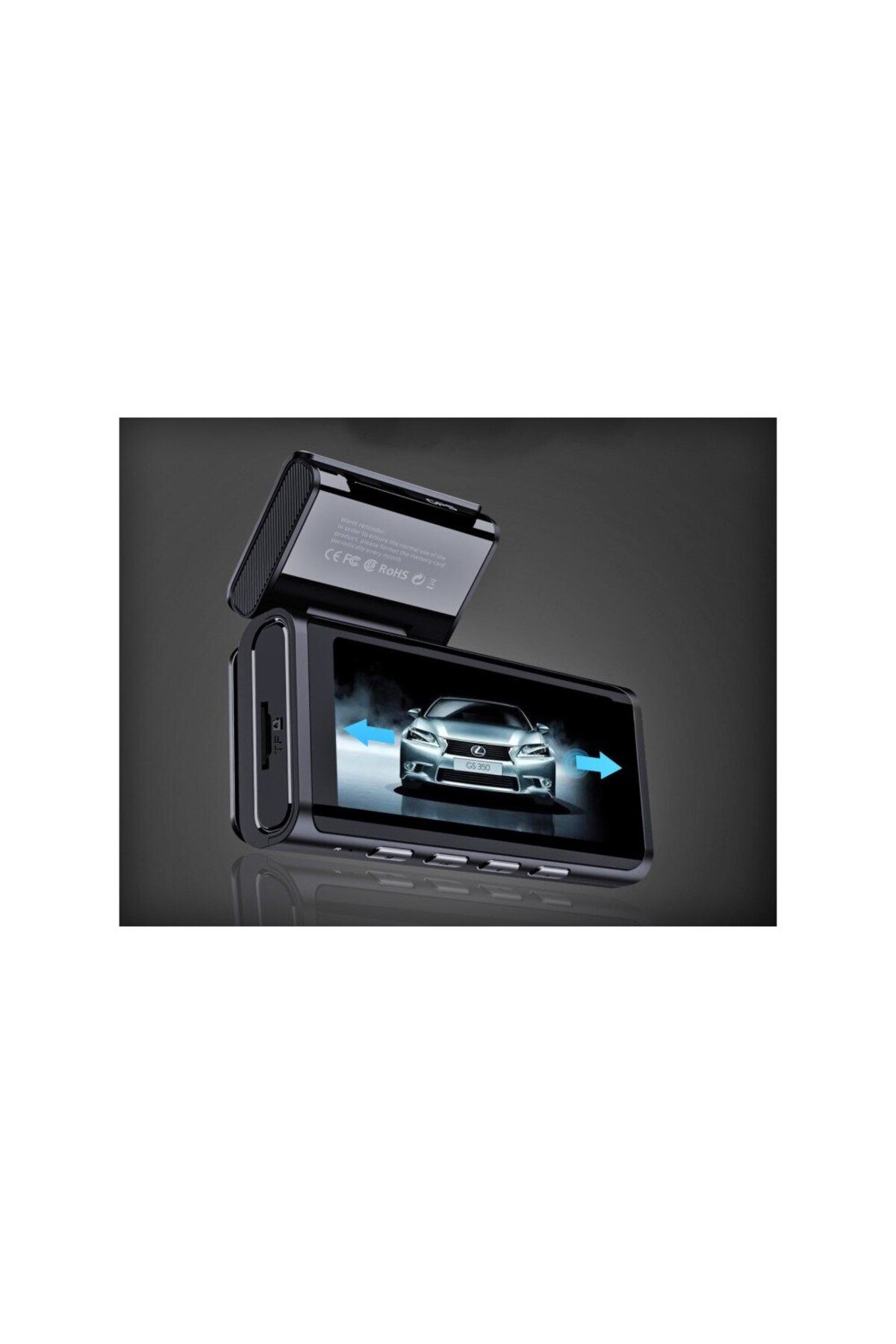 ideal STORE-idealStore DVR System, 2 Cameras: Front and Rear, 2K Front Video Recording, 3 Inch Touchscreen Screen 5