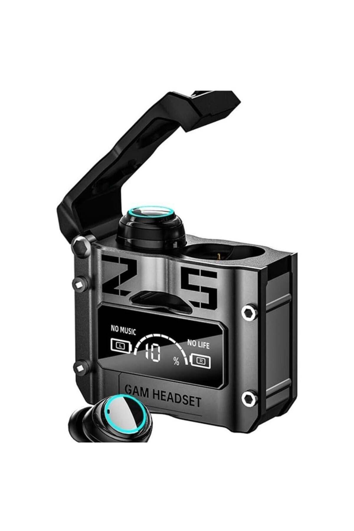 H M25 Bluetooth Kulak İçi Kablosuz Kulaklık Dijital Ekran Göstergeli TWS Oyuncu Kulaklığı