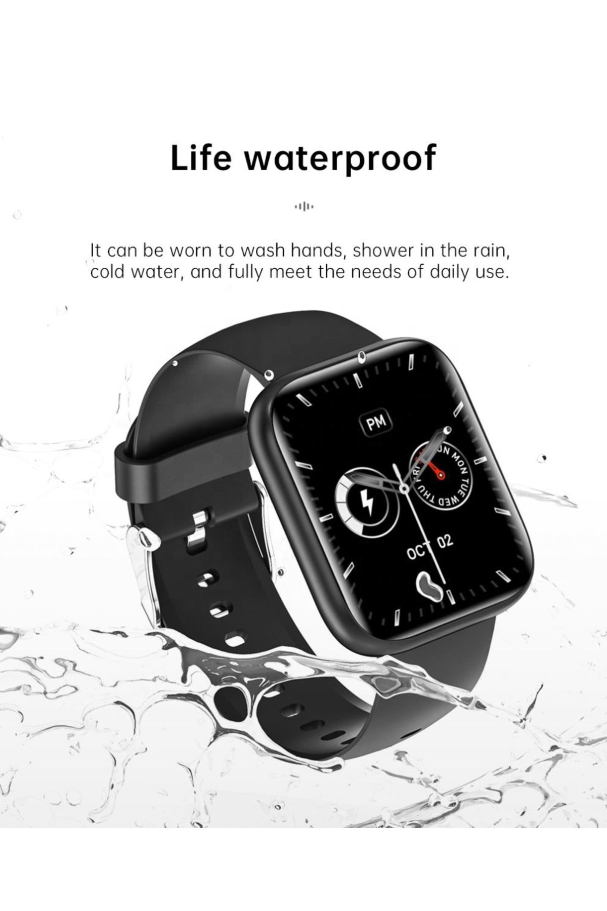 ideal STORE-Ceas Smartwatch TimeS Collection IdealStore, Ecran Tactil 1.55 inch, Preluare Apeluri Bluetooth, Not 5