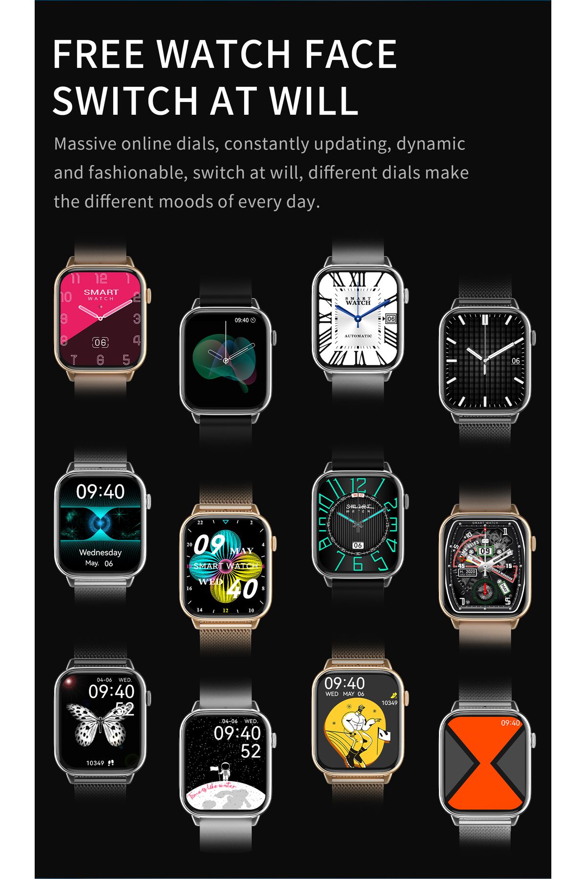ideal STORE-Smartwatch Star Collection IdealStore, 1.85 inch Touch Screen, NFC, Call and Message Receiving 7