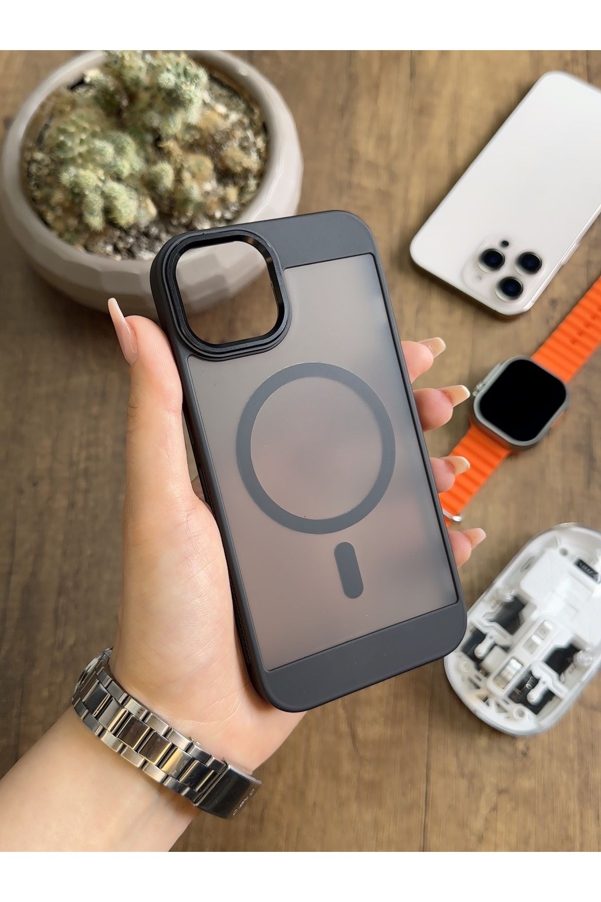 MTL iPhone 15 Pro Max MagSafe Uyumlu Silikon Kılıf Soocase635