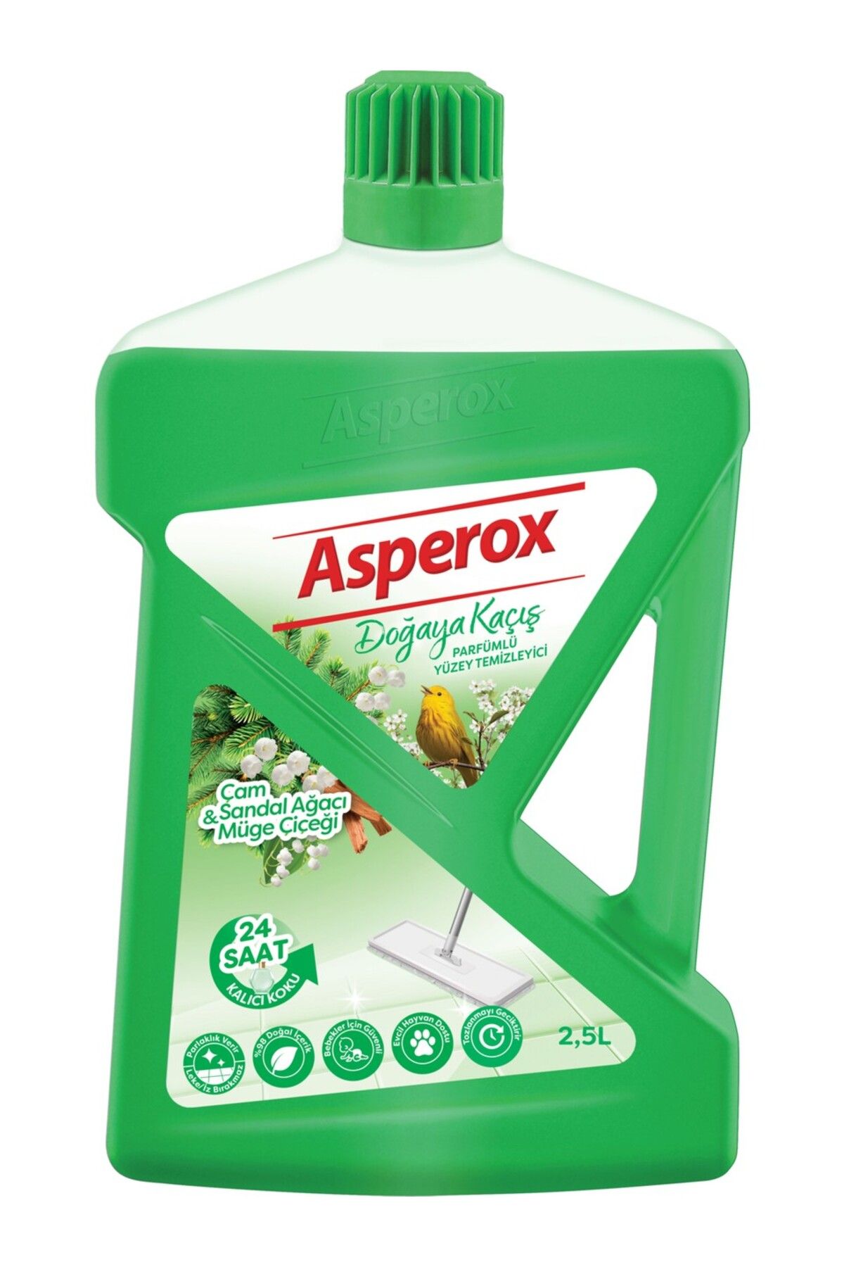 ASPEROX Yüzey Temizleyici Doğaya Kaçış Çam & Sandal Ağacı Müge Çiçeği 2,5 Lt