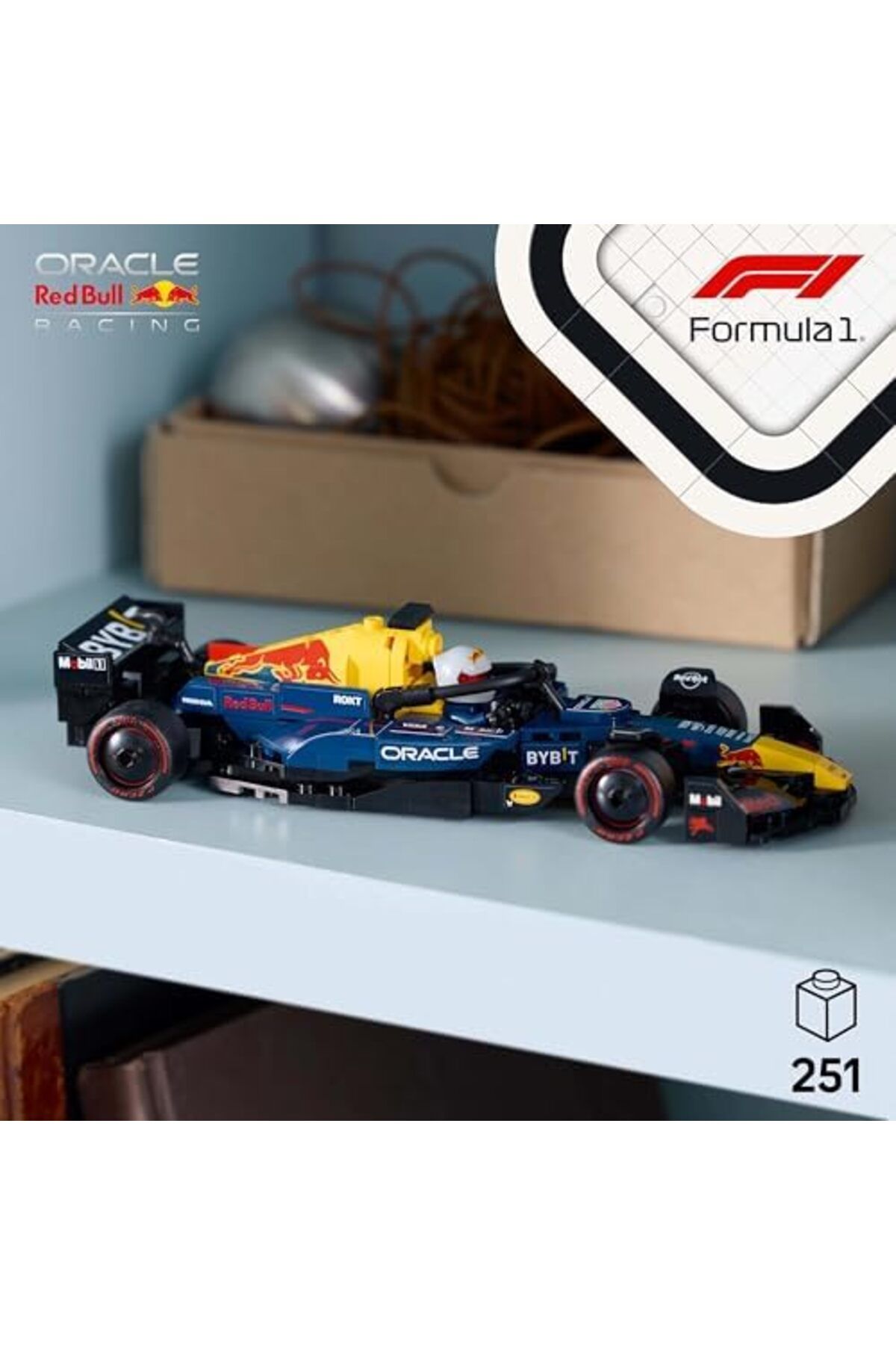 LEGO-LEGO Speed Champions Oracle Red Bull Racing RB20 F1 Race Car Model with a Collectible Formula 1 Driv 6