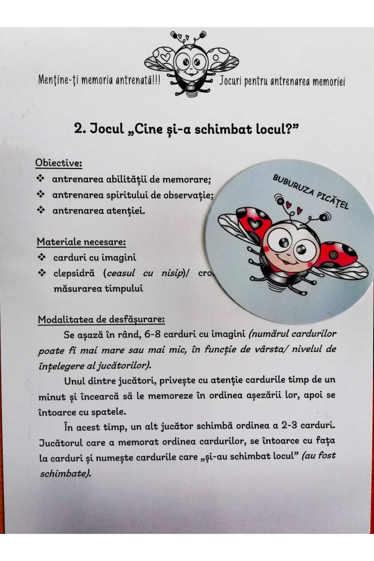 JUCARII VORBARETE-Train your memory with Picatel-The Wise Ladybug! 2