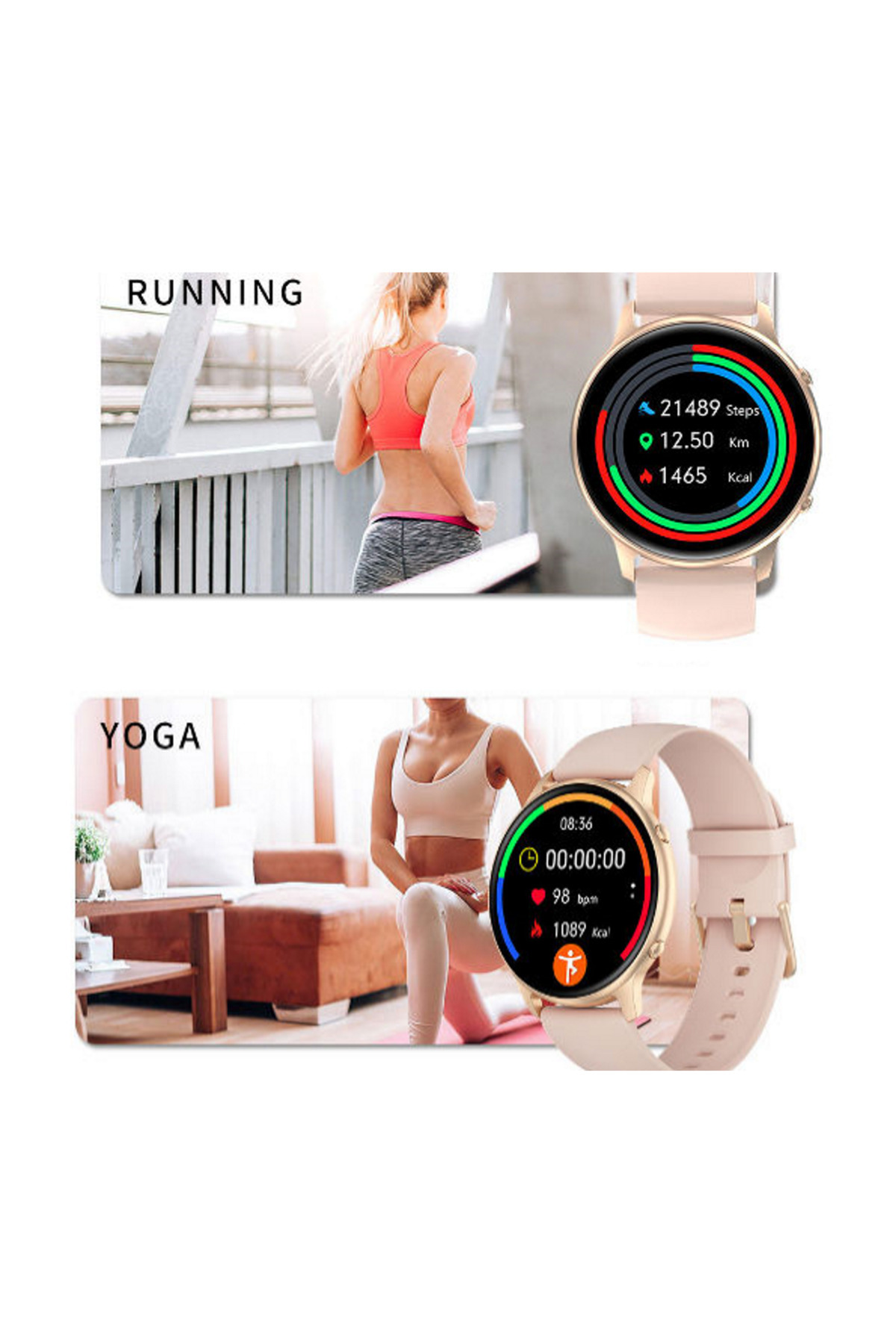ideal STORE-IdealStore LifeX Collection Smartwatch Watch, 1.28 inch Touch Screen, Call, Message and R Notifications 8