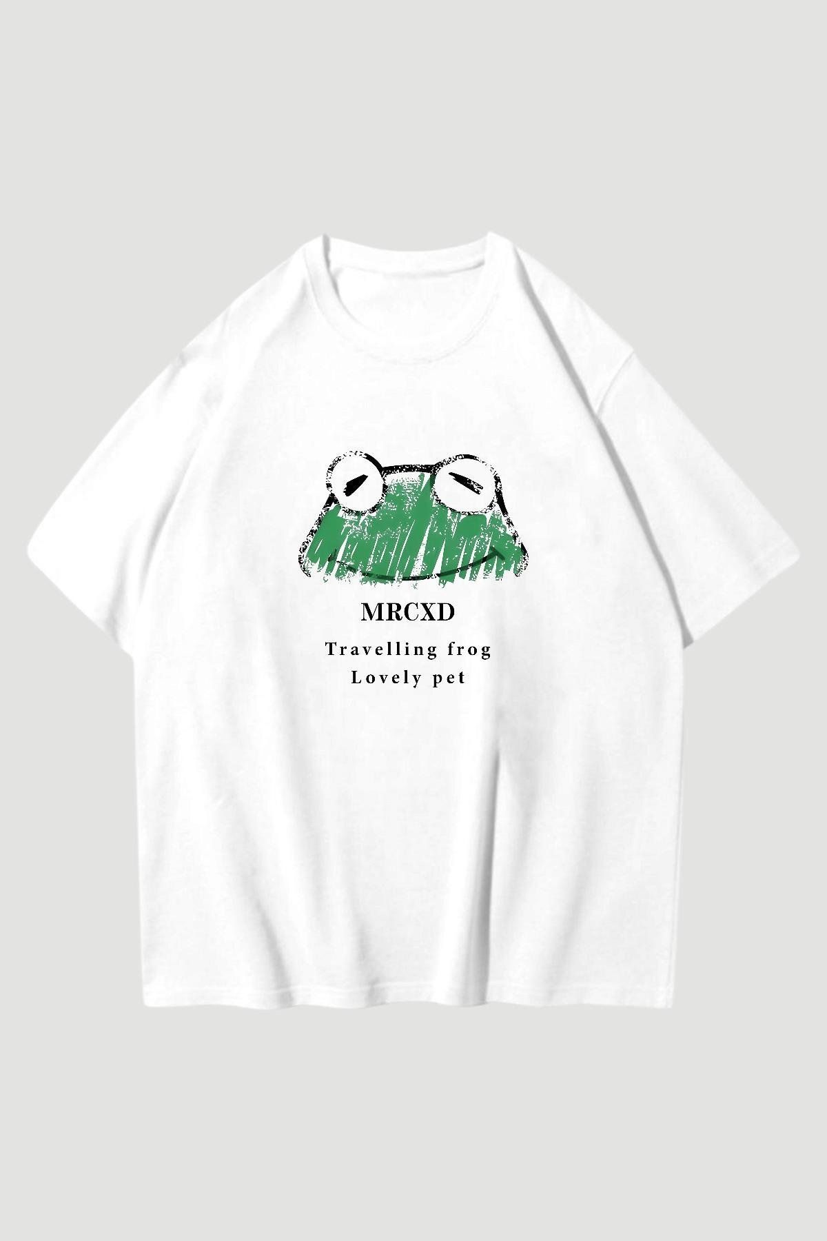 Carpe White Frog Oversize T-shirt