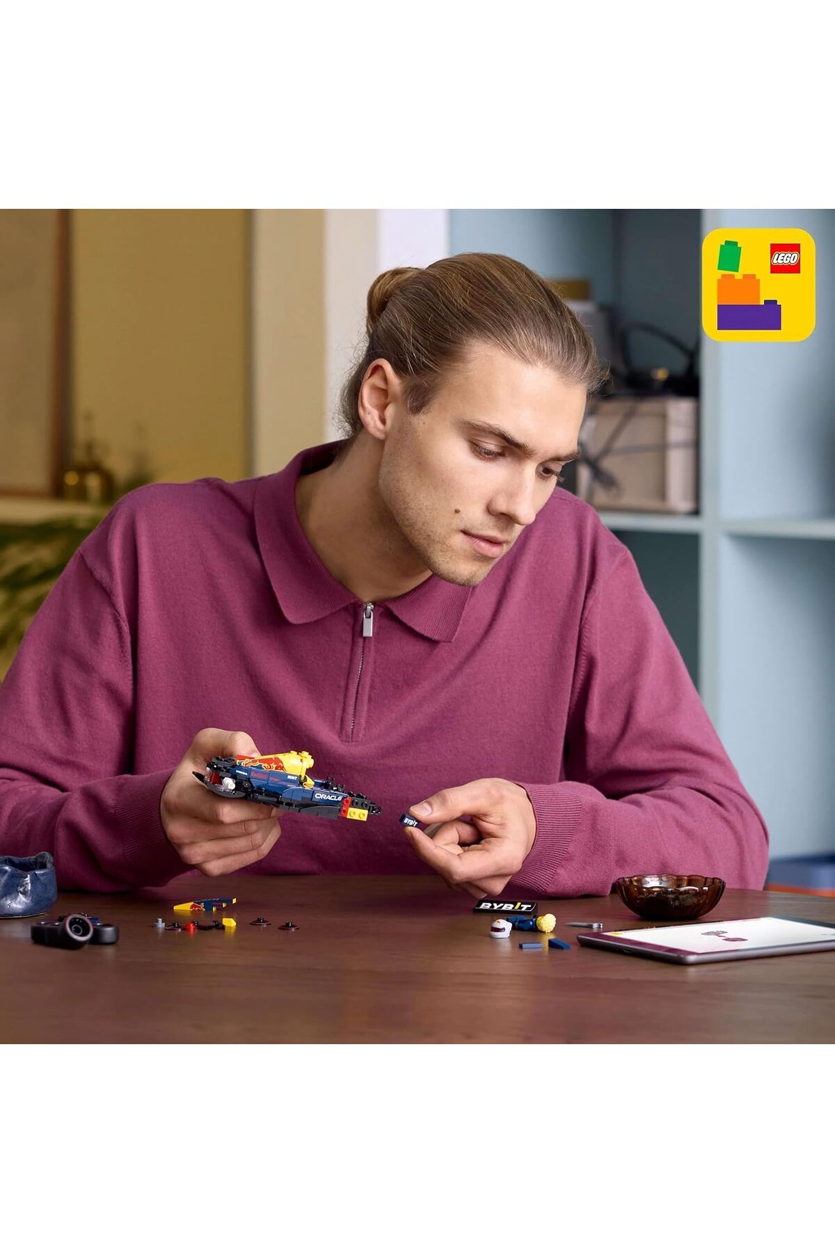 LEGO-LEGO Speed Champions Oracle Red Bull Racing RB20 F1 Race Car Model with a Collectible Formula 1 Driv 9
