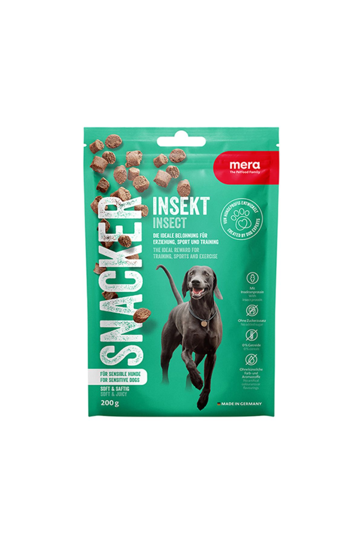 Mera Snacker İnsect Böcekli Yumuşak Köpek Ödülü Maması 200 Gr