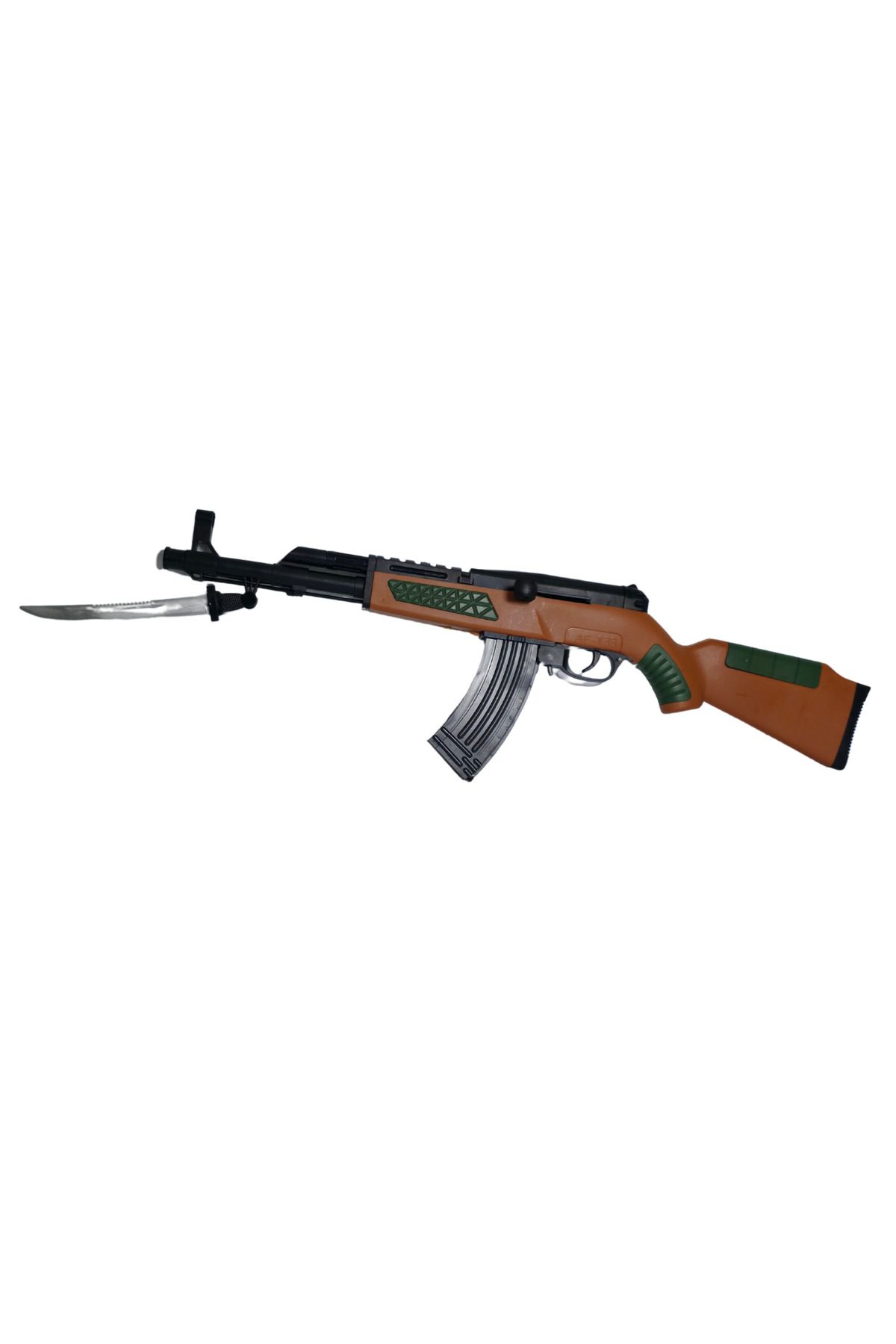 RAF Store Boncuk Atan Yandan Kurmalı Süngülü Oyuncak Tüfek Silah