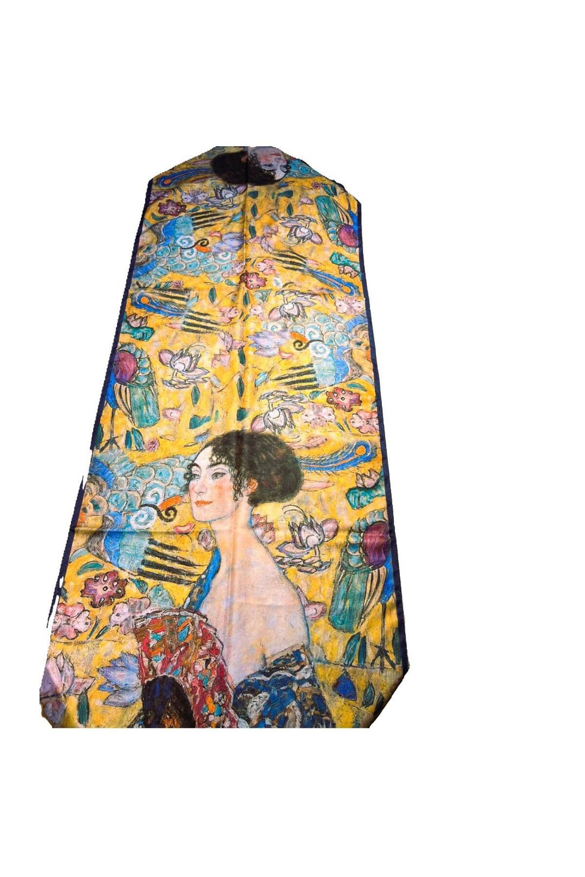MODA Fular Gustav Klimt Art Nouveau Desen 175x45