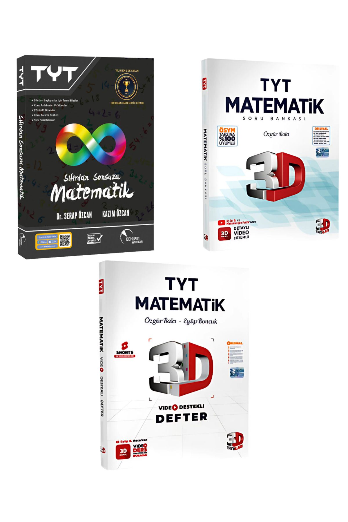 Doktrin Yayınları TYT Matematik Seti ( Sıfırdan Sonsuza TYT Matematik + 3D TYT Matematik + 3D TYT Matematik VDD)