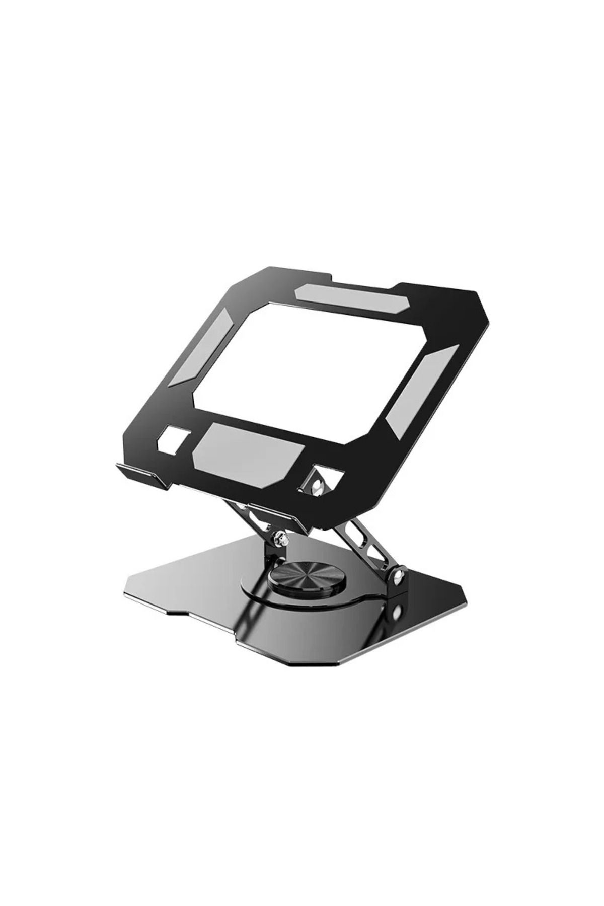 Halidi Metal Tablet Ve Laptop Tutucu Stand Masa Üstü 2 Kademeli 360 Derece Döndürülebilir