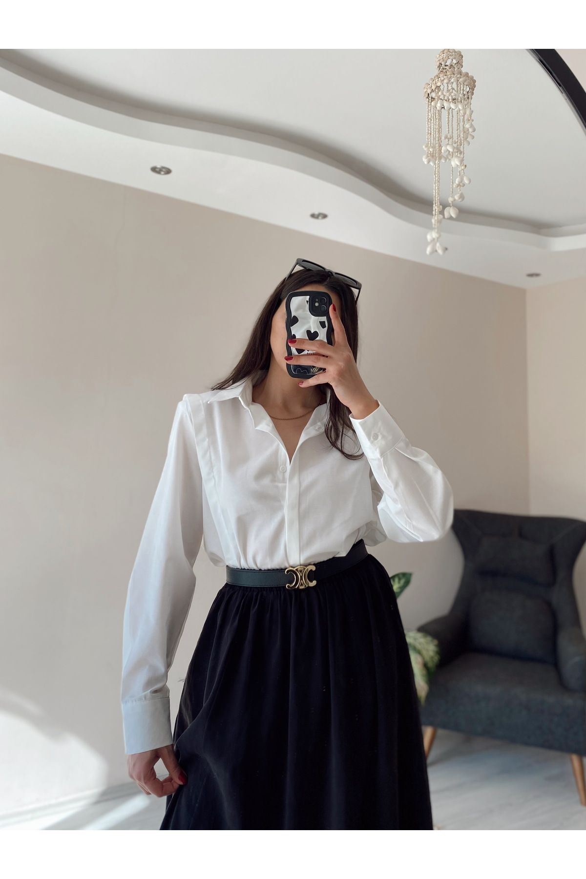 Hacer Balcı Oversize Premium Vatkalı Gömlek