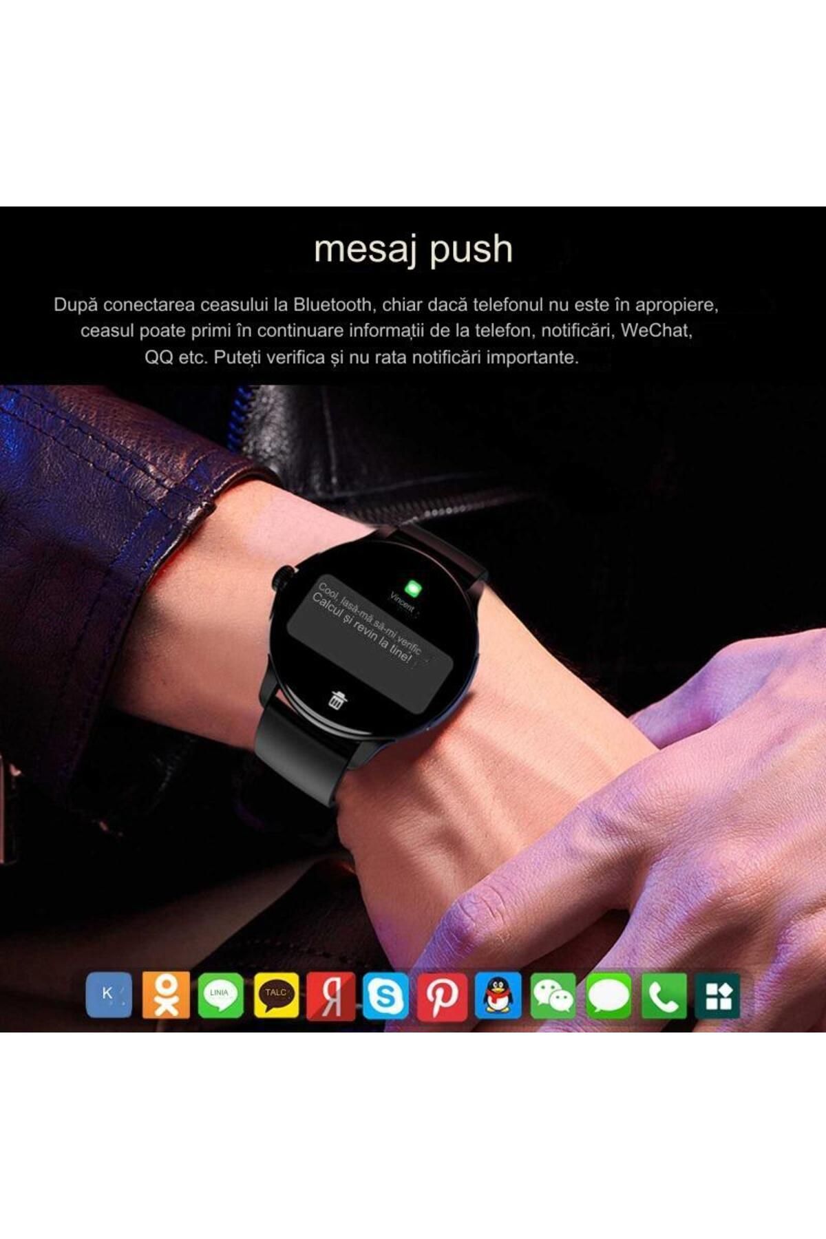 ideal STORE-Ceas Smartwatch idealSTORE STMone, Apel Bluetooth, Asistent Vocal, Ecran AMOLED, 100+ Moduri Sport, 6