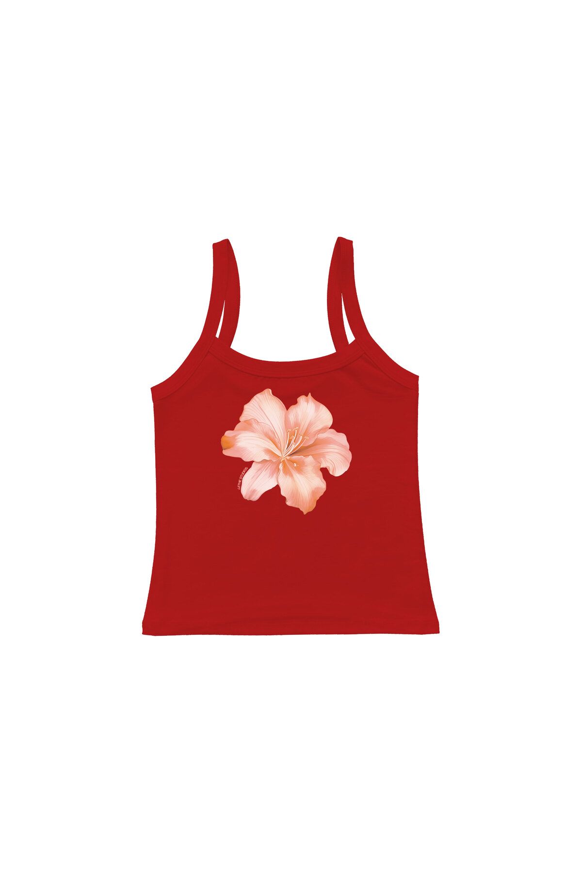 lethestudios Fleur d'Hibiscus Baskılı Askılı Üst