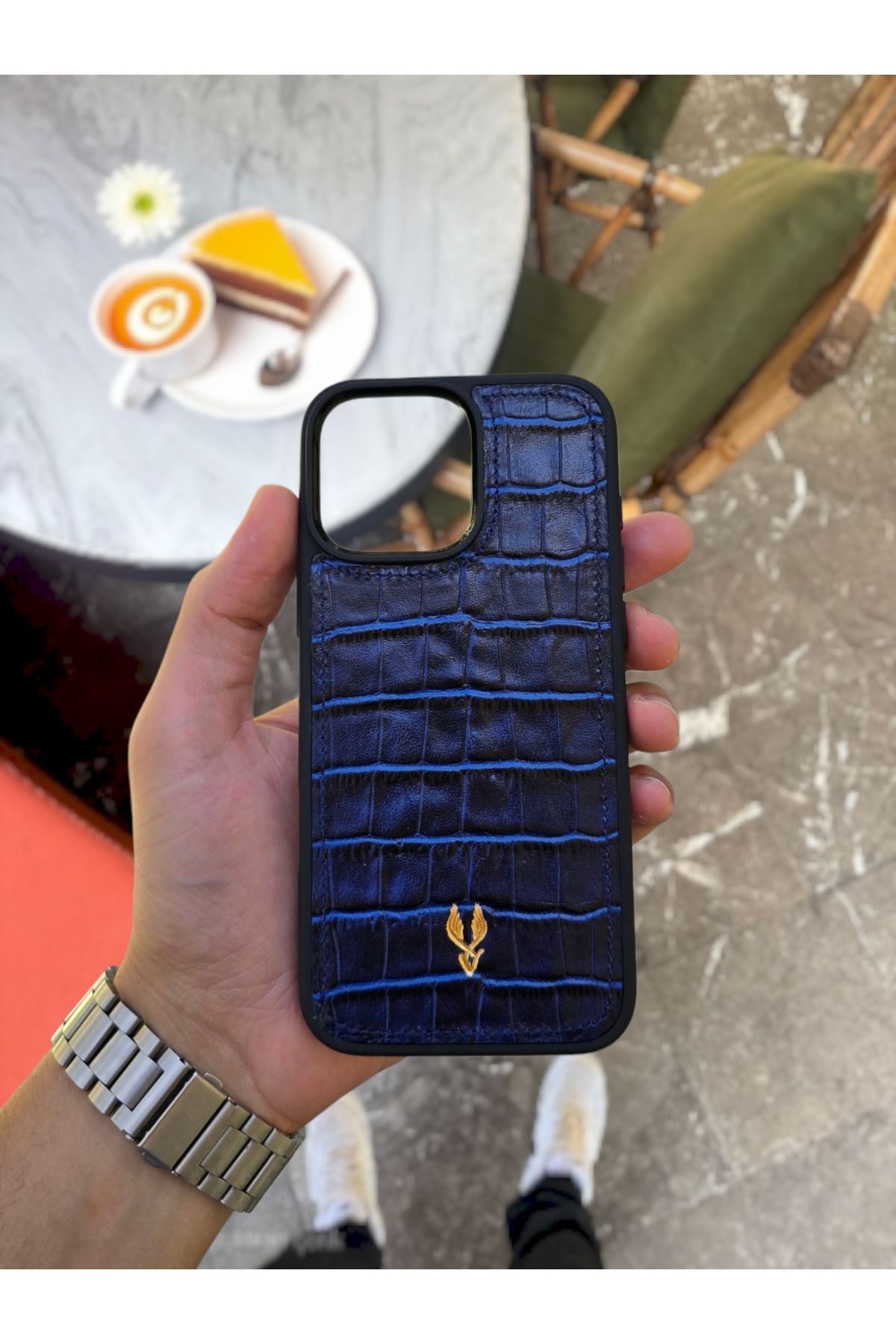 VİSSO Hakiki Doğal Deri İPHONE Telefon Kılıfı Kişiye Özel İsim Baskılı Kadın Erkek İPHONE 15 PRO MAX