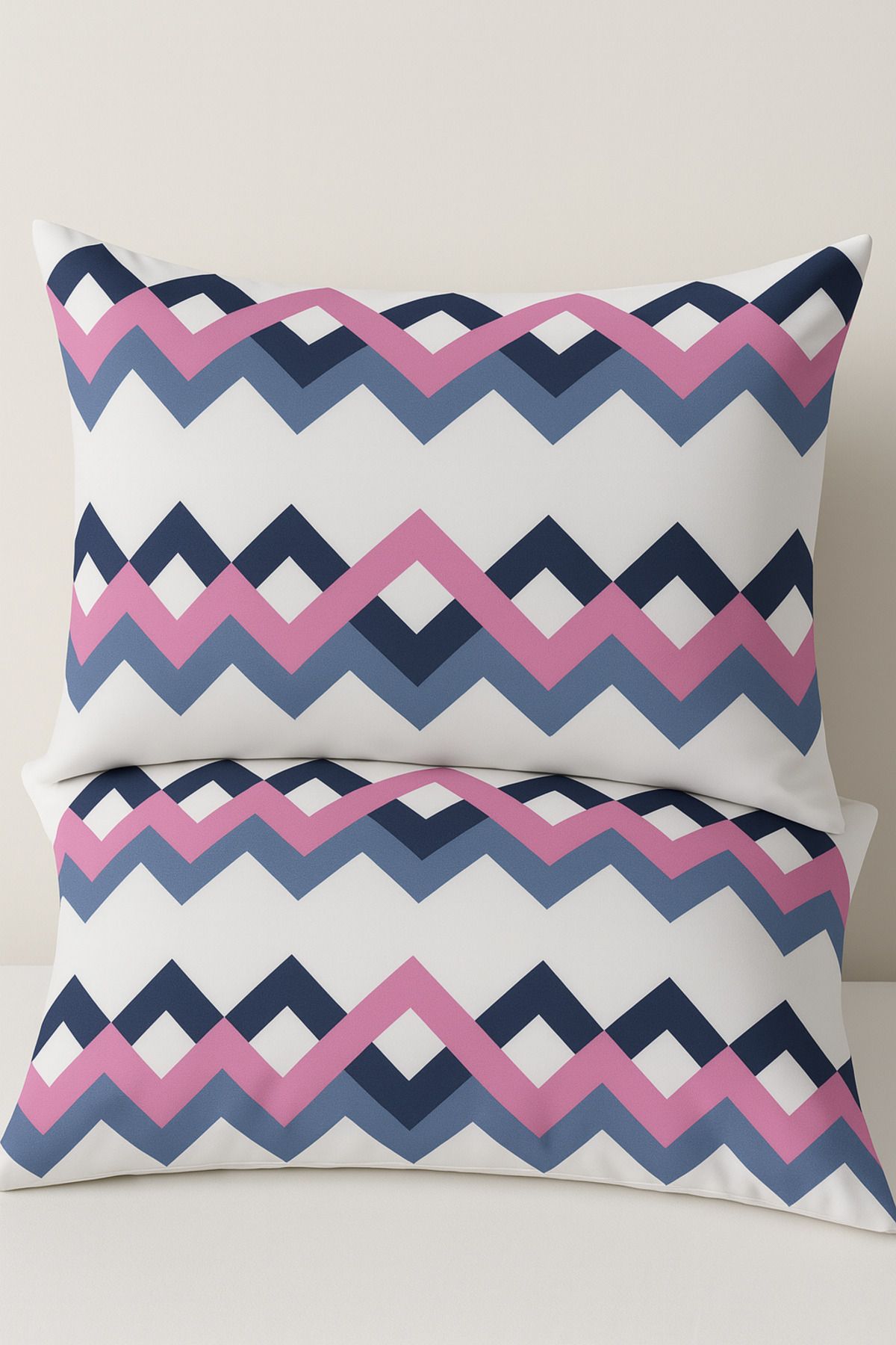 MERTİM-Zigzag Patterned 2-Piece Pillow Case 1