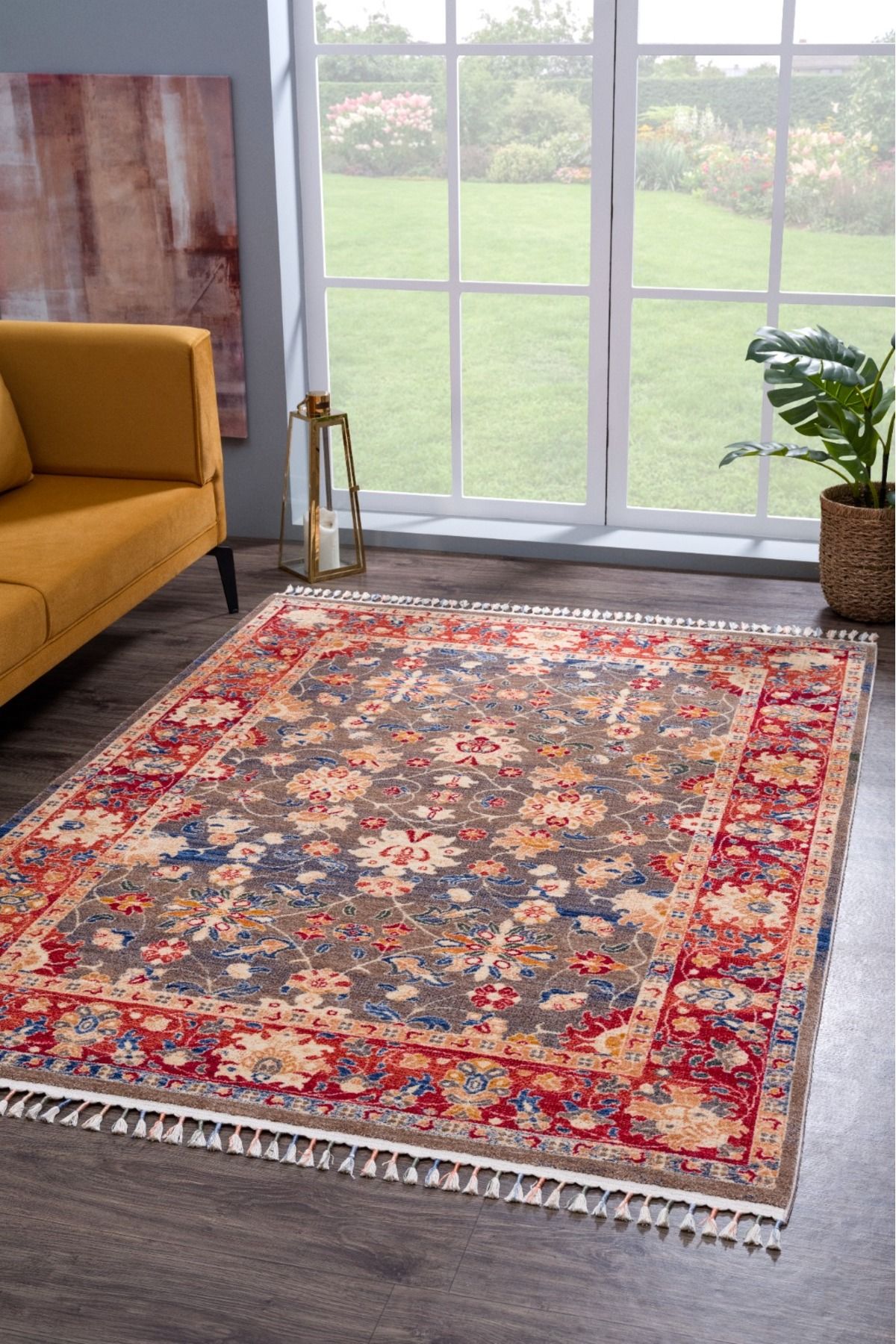 Home HEREKE , ETNİK DESENLİ SANATSAL CROSS DOKUMA SALON VE OTURMA ODASI HALISI