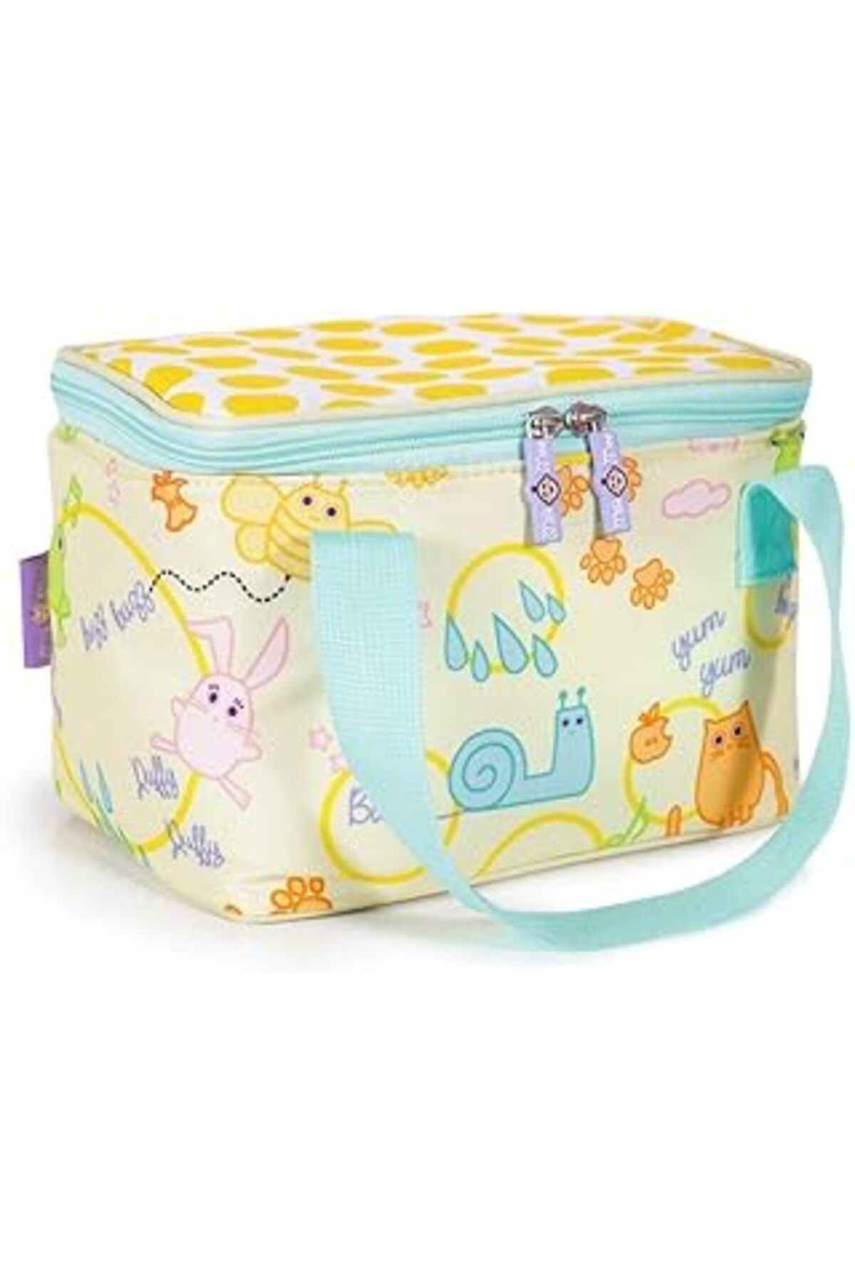 Mu Art Ahşap Milk Moo Soft Cuddles Isı Yalıtımlı Beslenme Çantası Sarı
