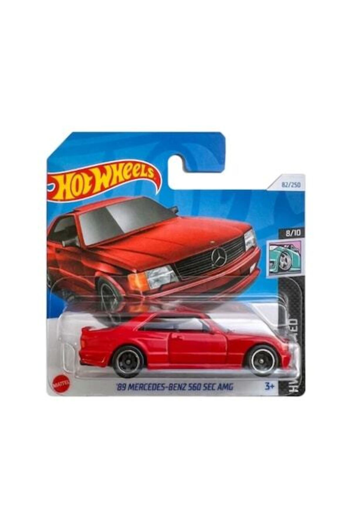 Masinuta Metalica Hot Wheels, '89 Mercedes-Benz 560 SEC AMG, 1:64, Rosu