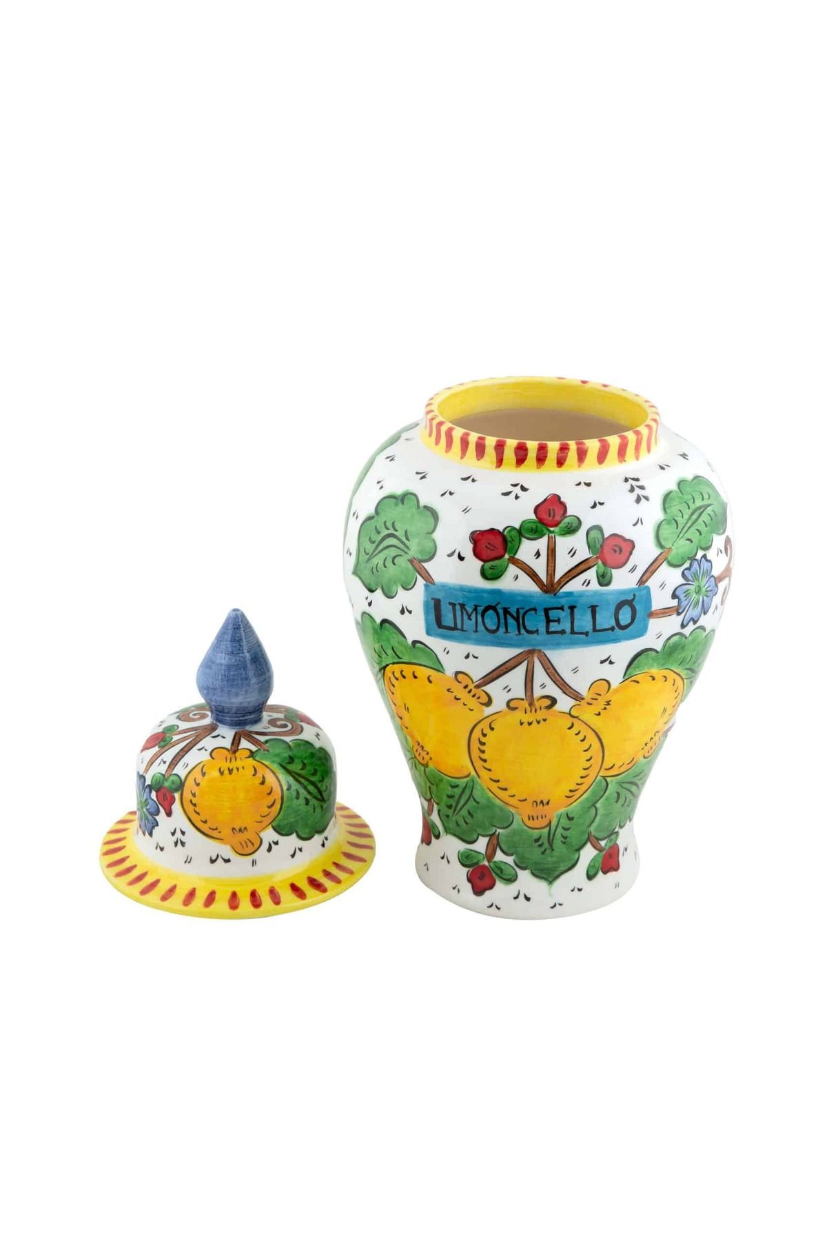 Feeling Good Inside Sicilian Lemon Collection Handmade Seramik Dekoratif Büyük Boy Vazo