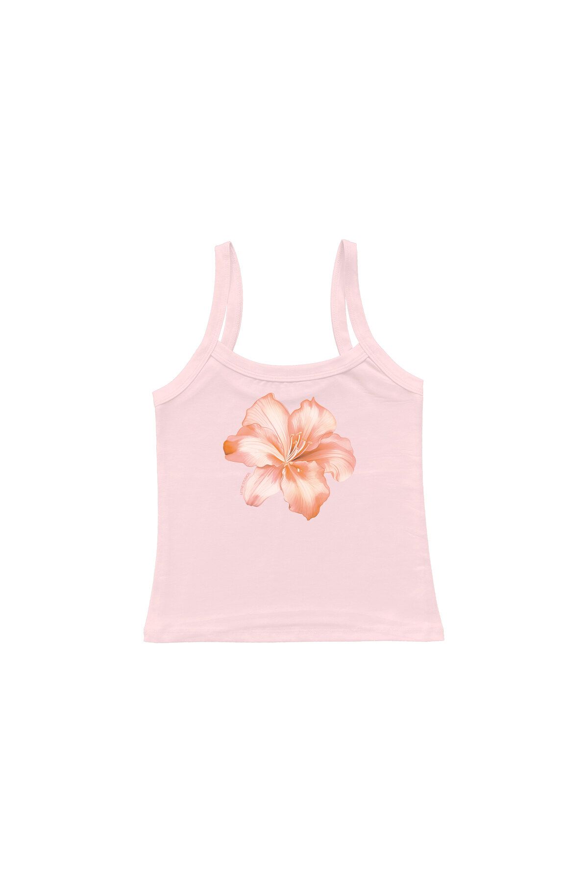 lethestudios Fleur d'Hibiscus Baskılı Askılı Üst