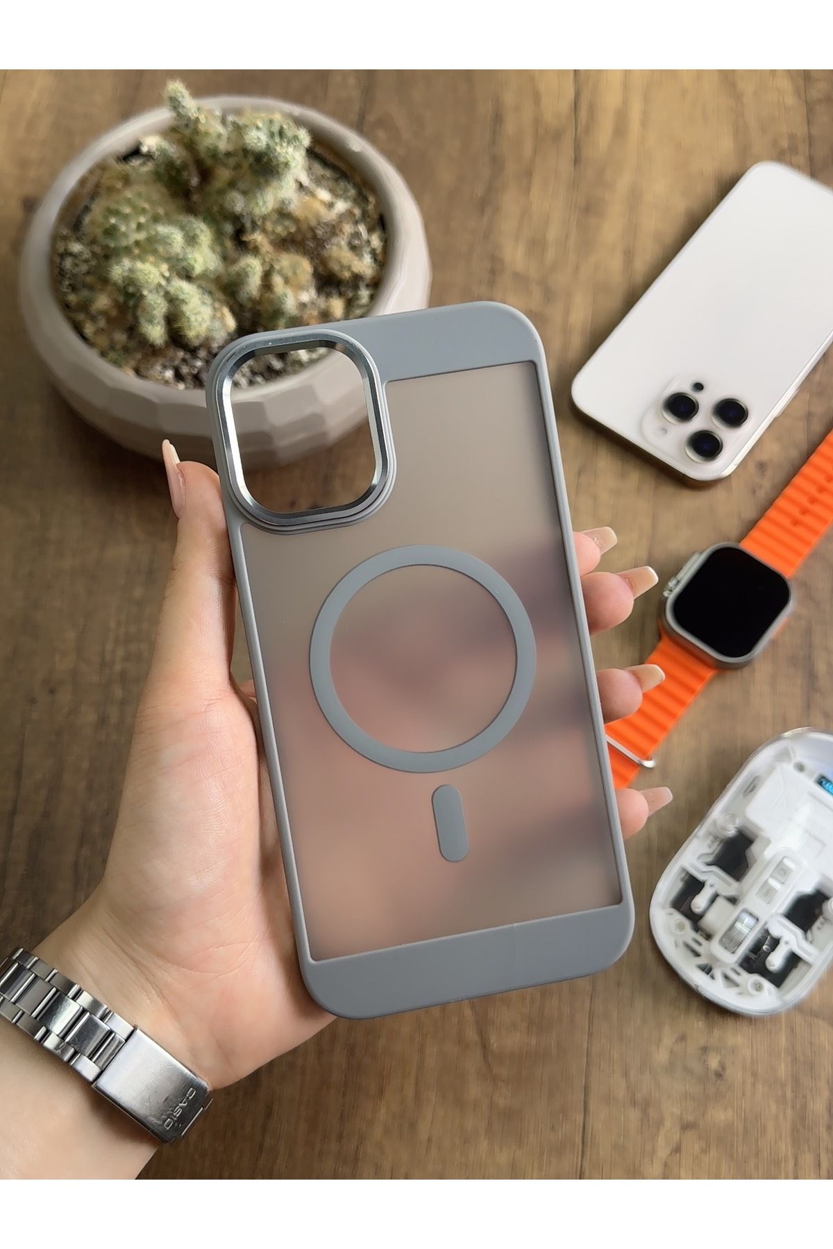 MTL iPhone 16 Plus MagSafe Uyumlu Silikon Kılıf Soocase635