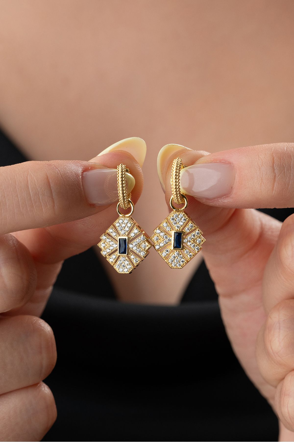 Silvano Jewelry 925 Ayar Gümüş Zirkon Taşlı Kadın Küpe