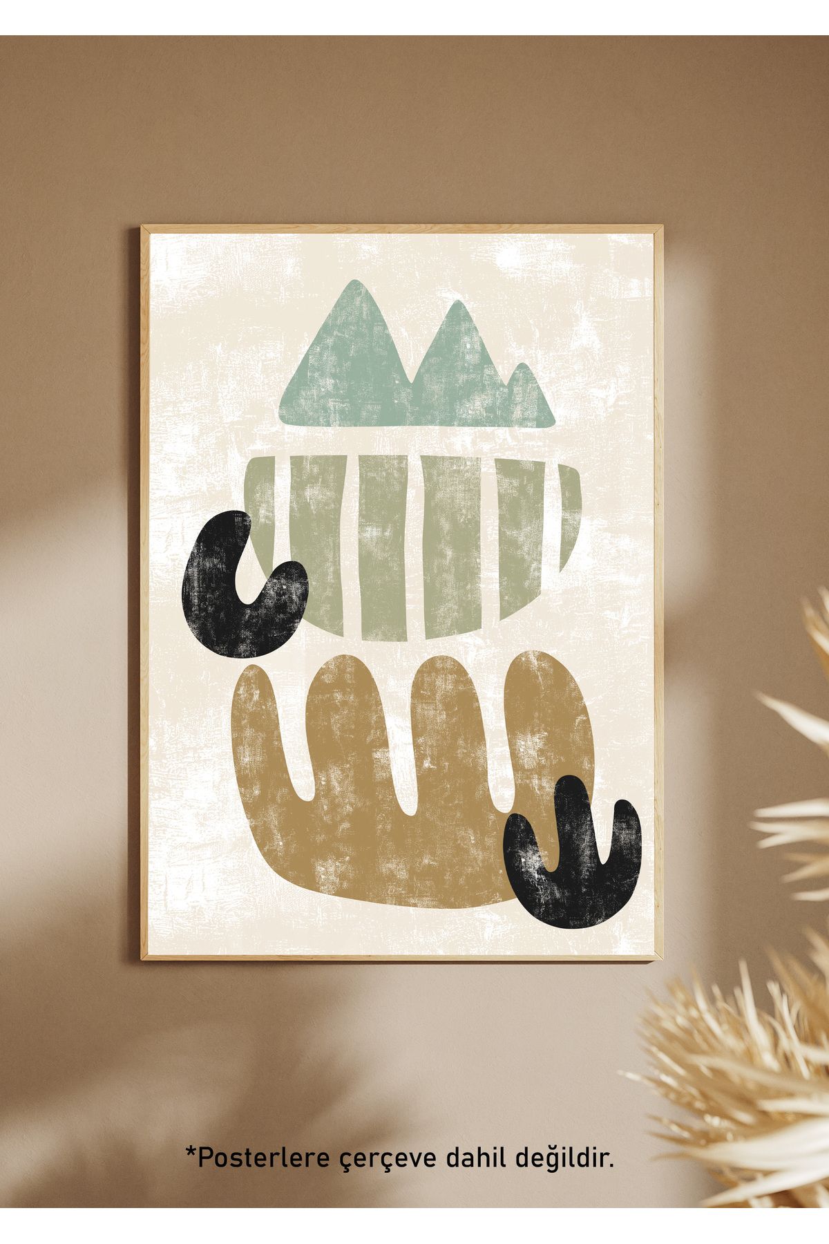One Little Happiness Bohem Tarzı Poster Estetik Duvar Posteri , Çerçevesiz Poster