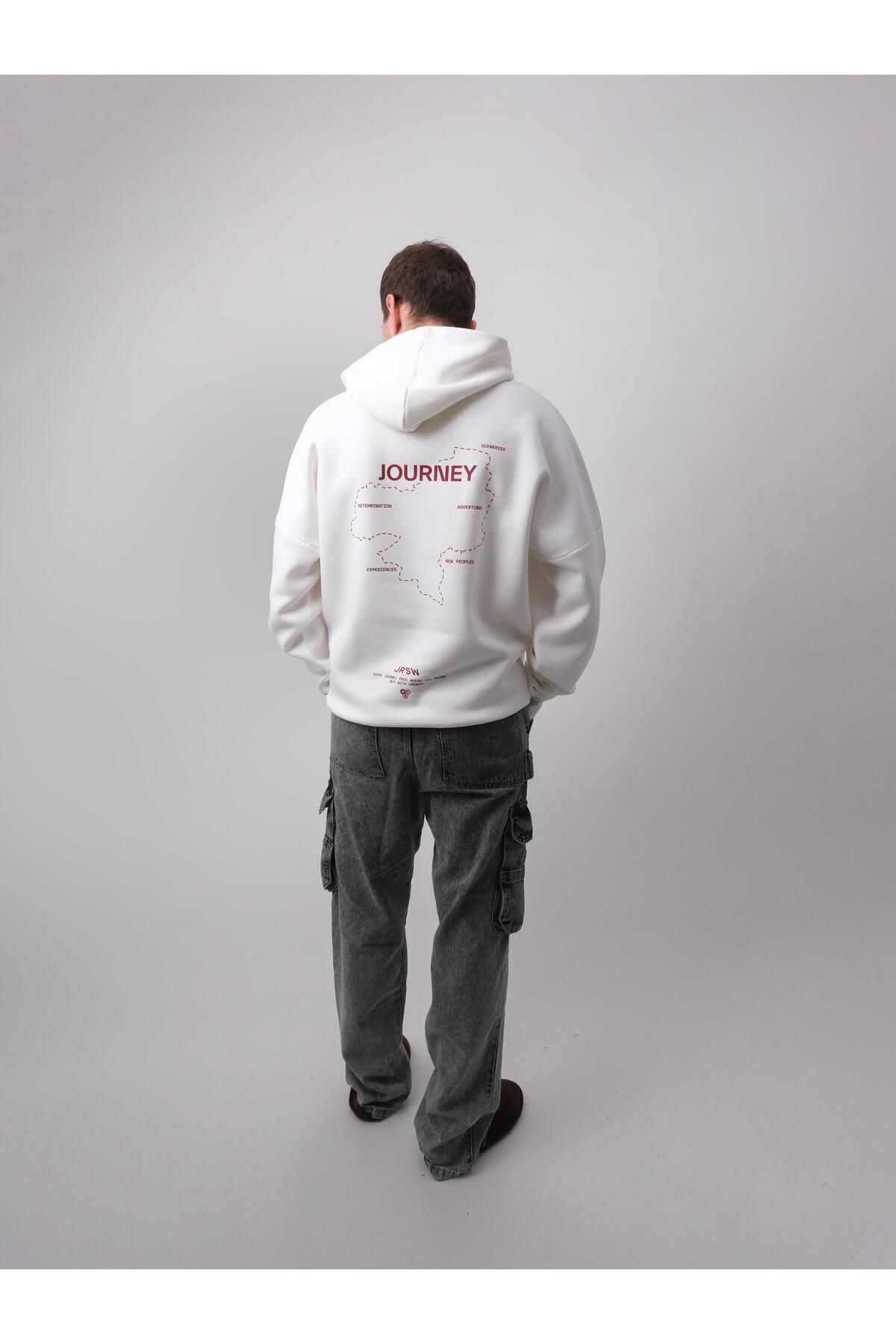 Jordanred Journey, Ekru Oversize Kapüşonlu