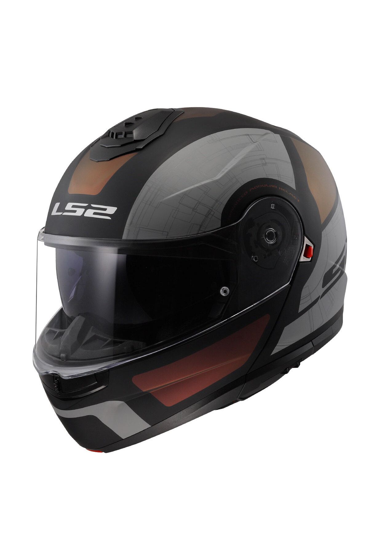 LS2 STROBE 2 ORION MAT SİYAH-MOR-MAVİ KASK