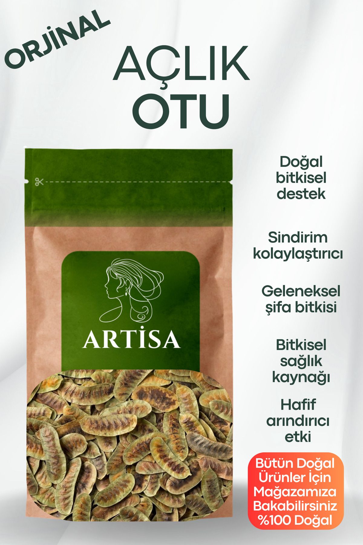 Artisa Doğal Açlık Otu - Çayı 700gr – 100% Saf & Katkısız – Yeni Mahsul