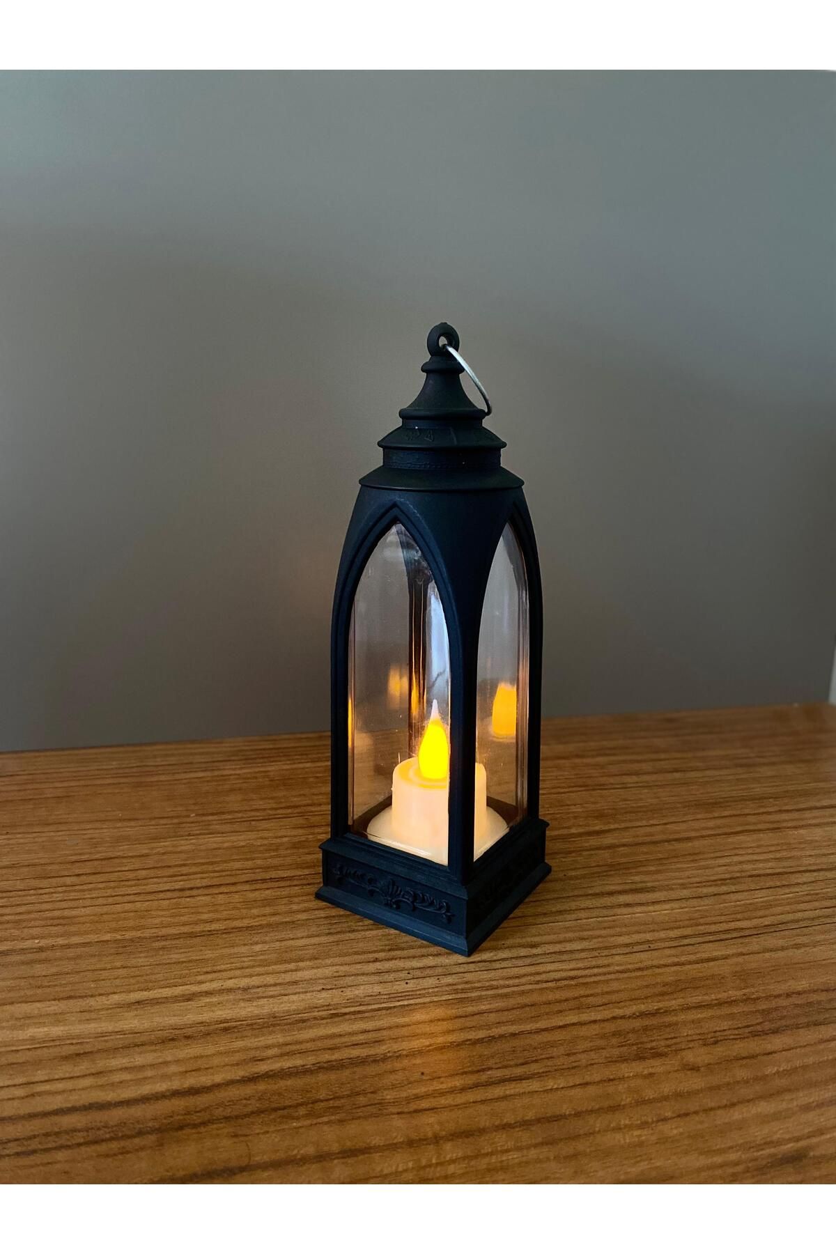 UG Furniture Alev Efektli Led Mum Feneri Pilli