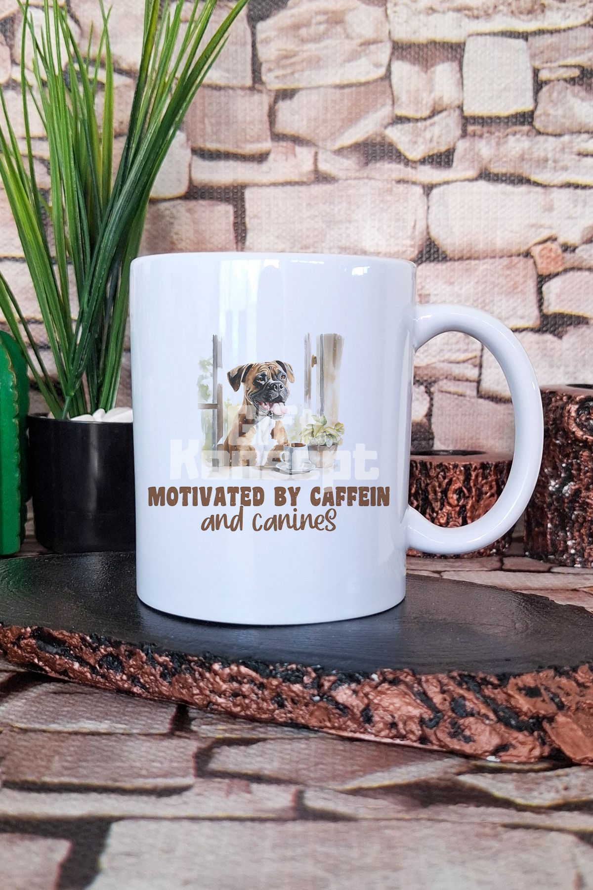giftkonsept My Dog Is My Motivation Köpek Motivasyon Kaynağı Hediyelik Baskılı Çay Kahve Sunum Kupa Bardak