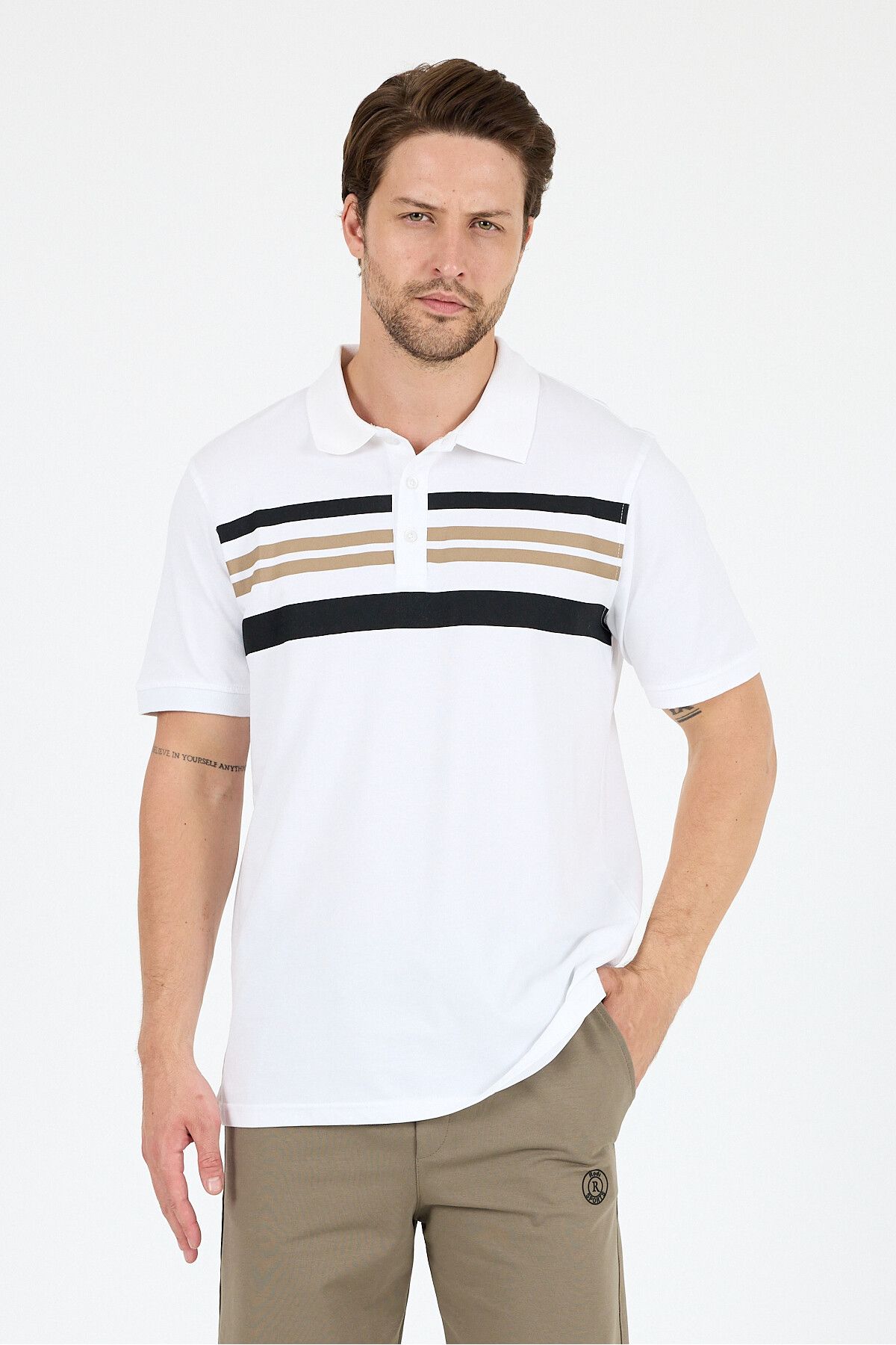 Rodi Erkek Polo Yaka Kısa Kollu T-Shirt – %95 Pamuk %5 Elastan – Esnek, Şık ve Rahat Erkek Tişört 0035