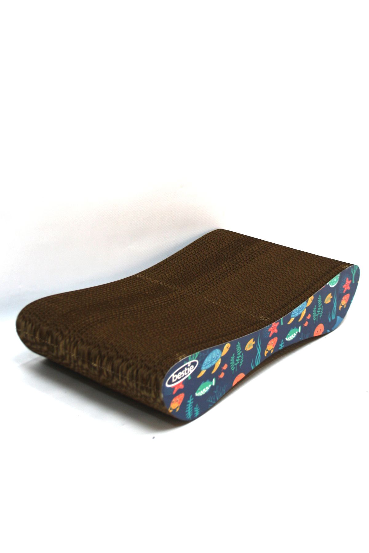 Bestie-Set of 2 - Cat Scratching Sofa Cardboard Cat Scratching Horizontal Scratching - Fish Pattern 6