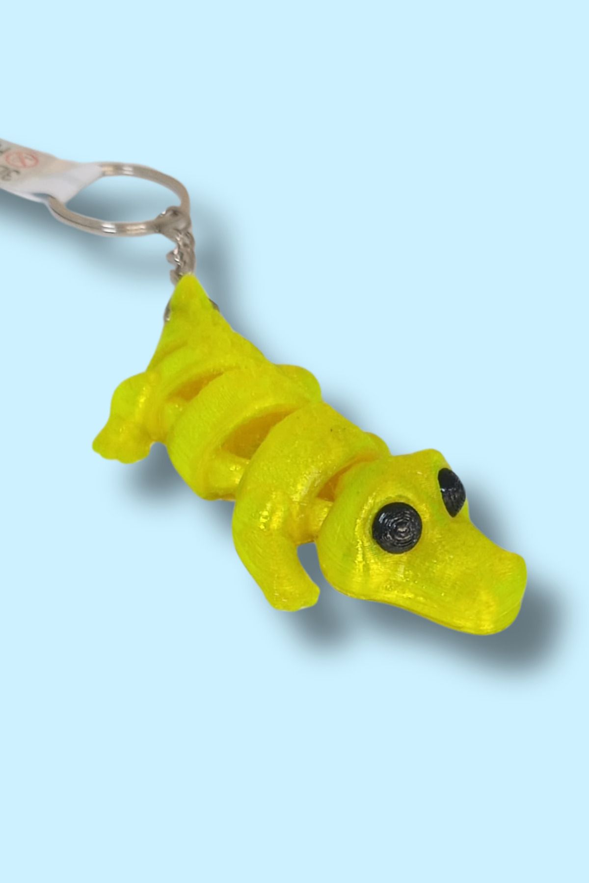 SevindirenŞeyler HAREKETLİ TİMSAH ANAHTARLIK ÇANTA SÜSÜ CHARM 3D PETG BASKI