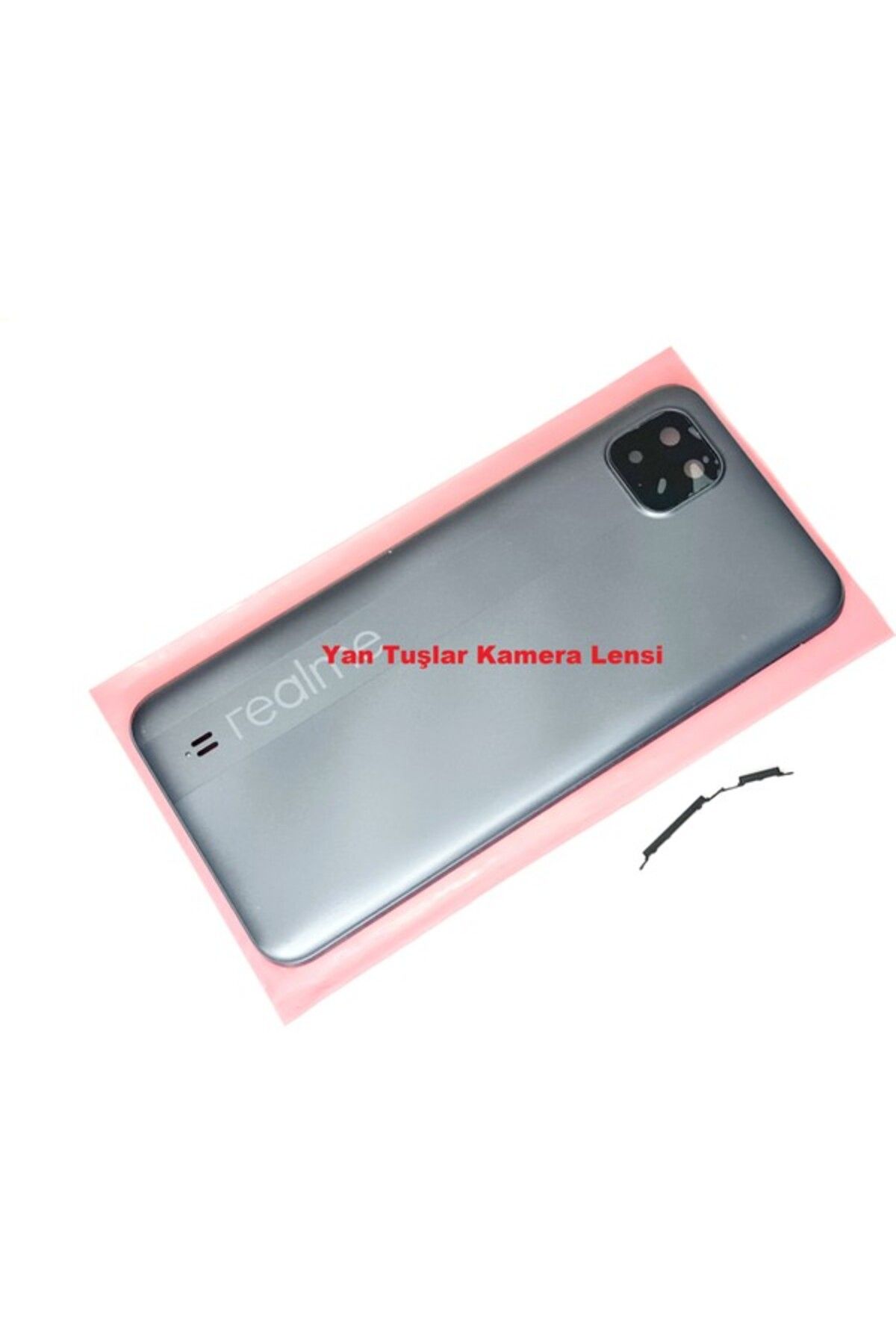 AXYA Oppo Realme C11 uyumlu Arka Pil Batarya Kapağı Gri