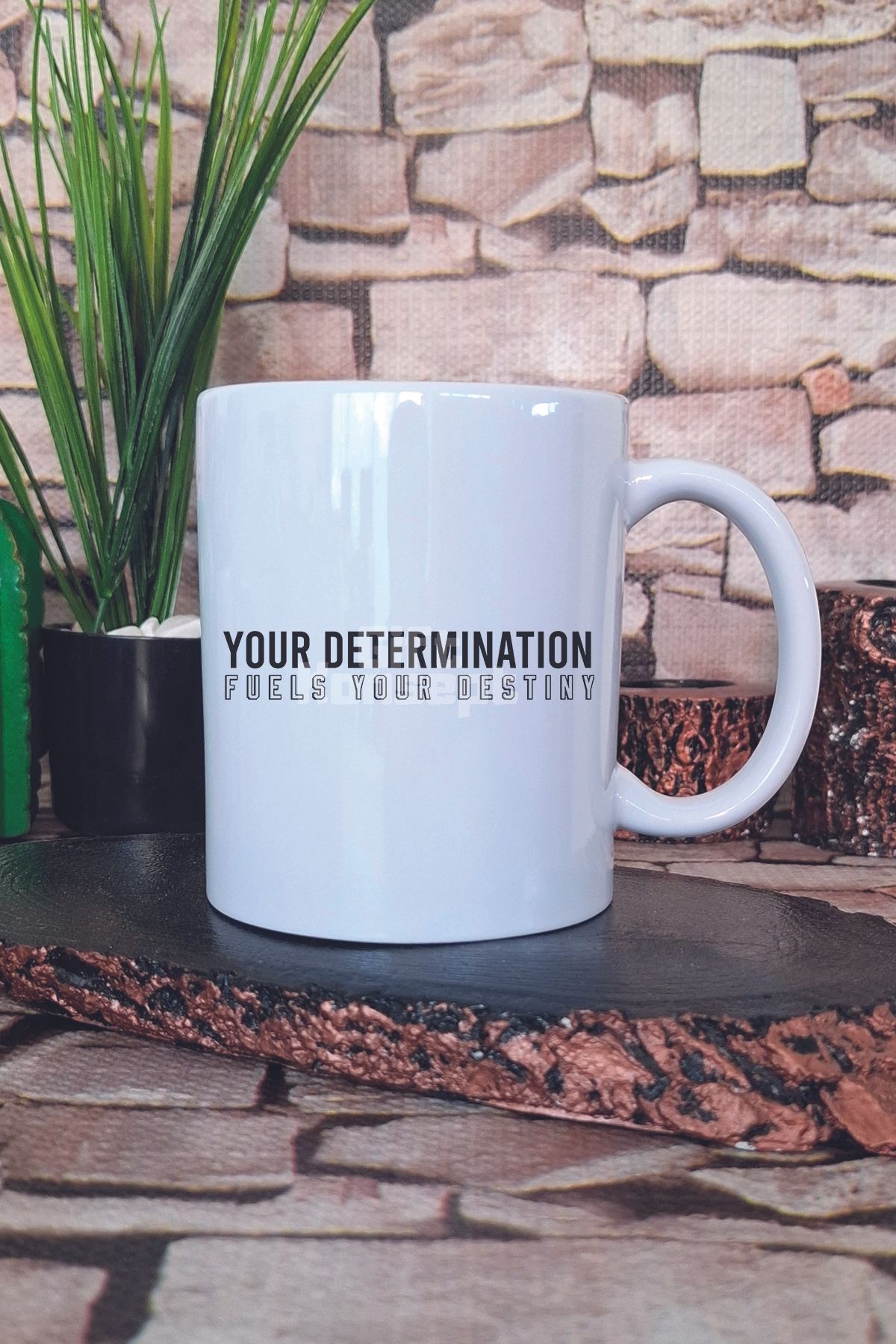 giftkonsept Your Determination Fuels Your Destiny Yazılı Motivasyon Hediye Baskılı Kupa Bardak