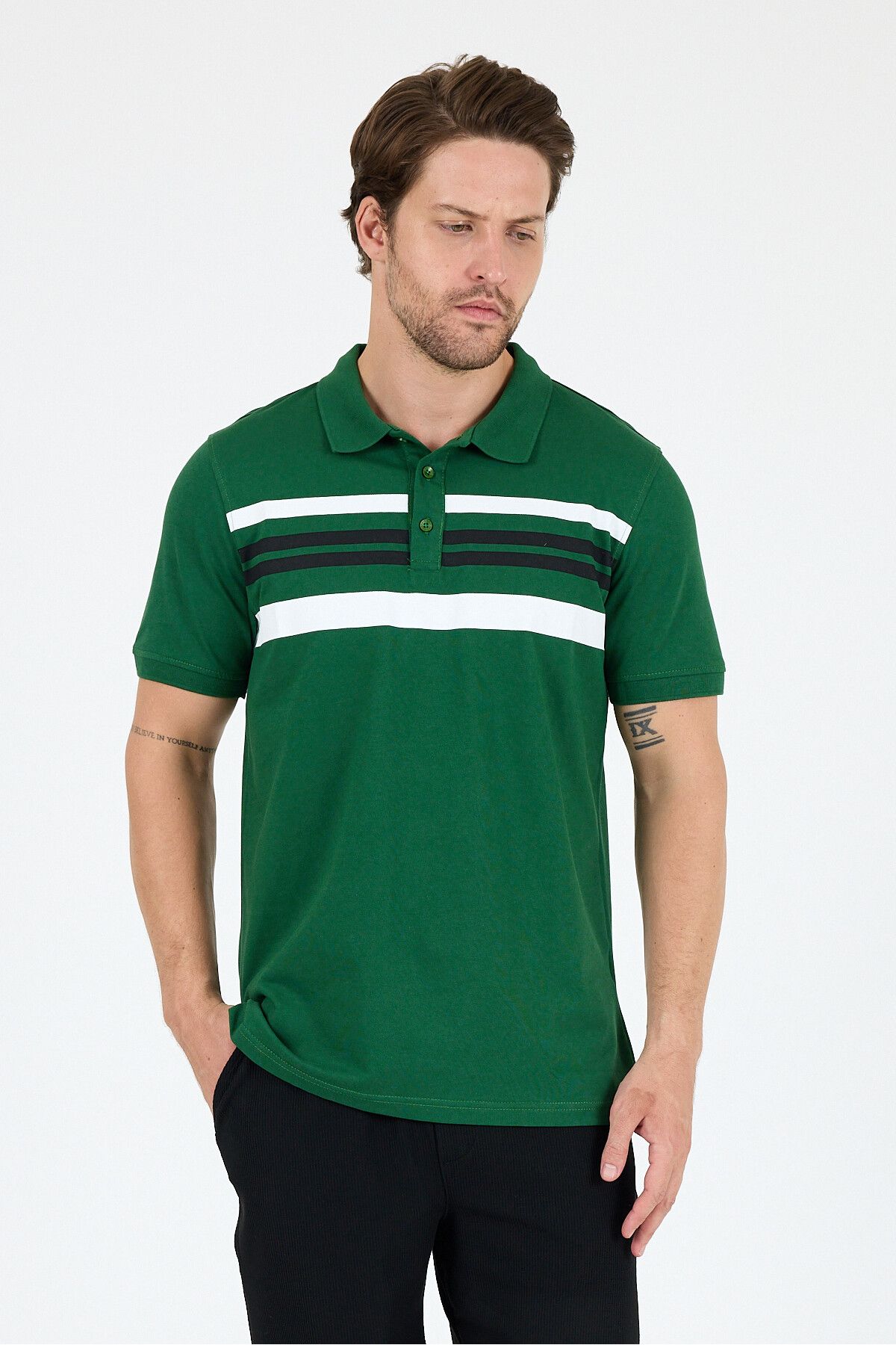 Rodi Erkek Polo Yaka Kısa Kollu T-Shirt – %95 Pamuk %5 Elastan – Esnek, Şık ve Rahat Erkek Tişört 0035