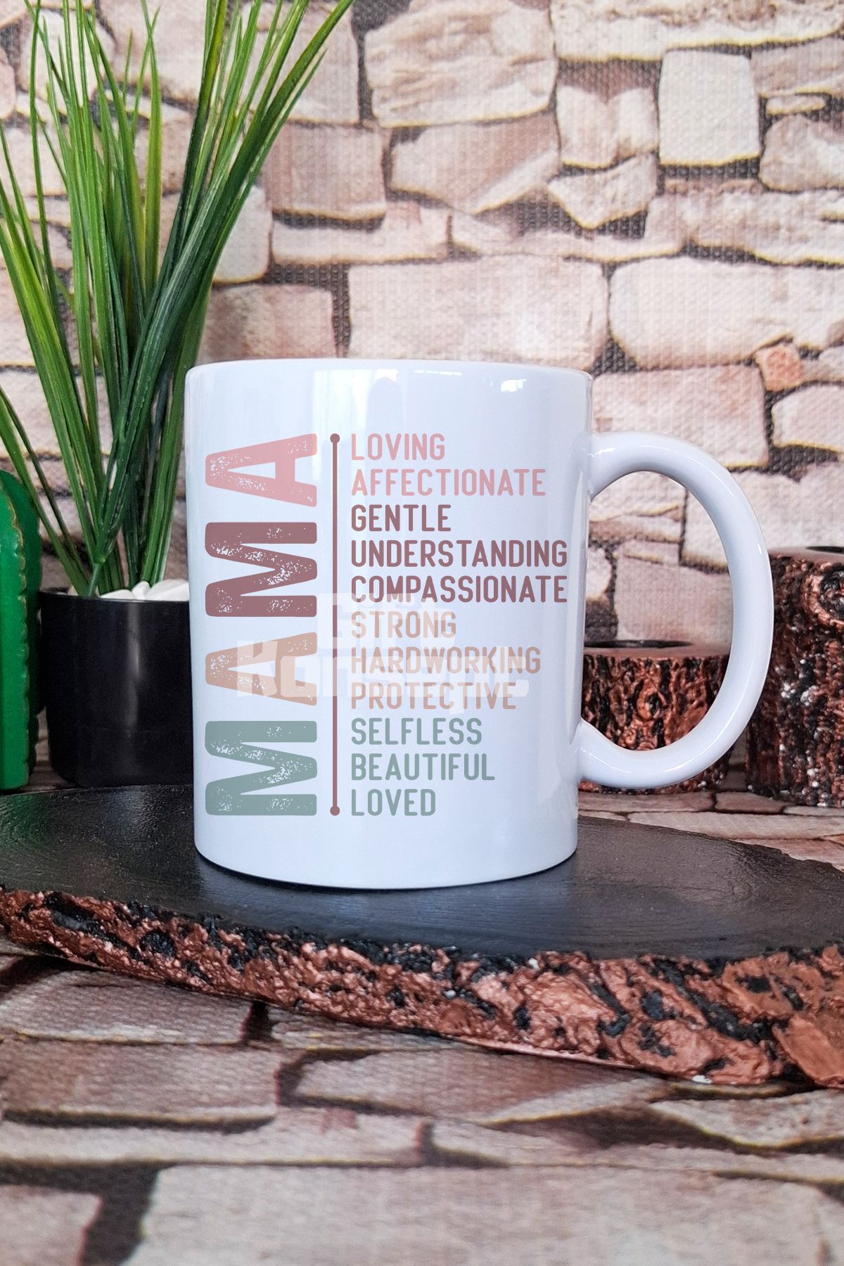 giftkonsept Loving Affectionate Anne Tanımı Anneler Günü Hediyelik Baskılı Çay Kahve Sunum Kupa Bardak