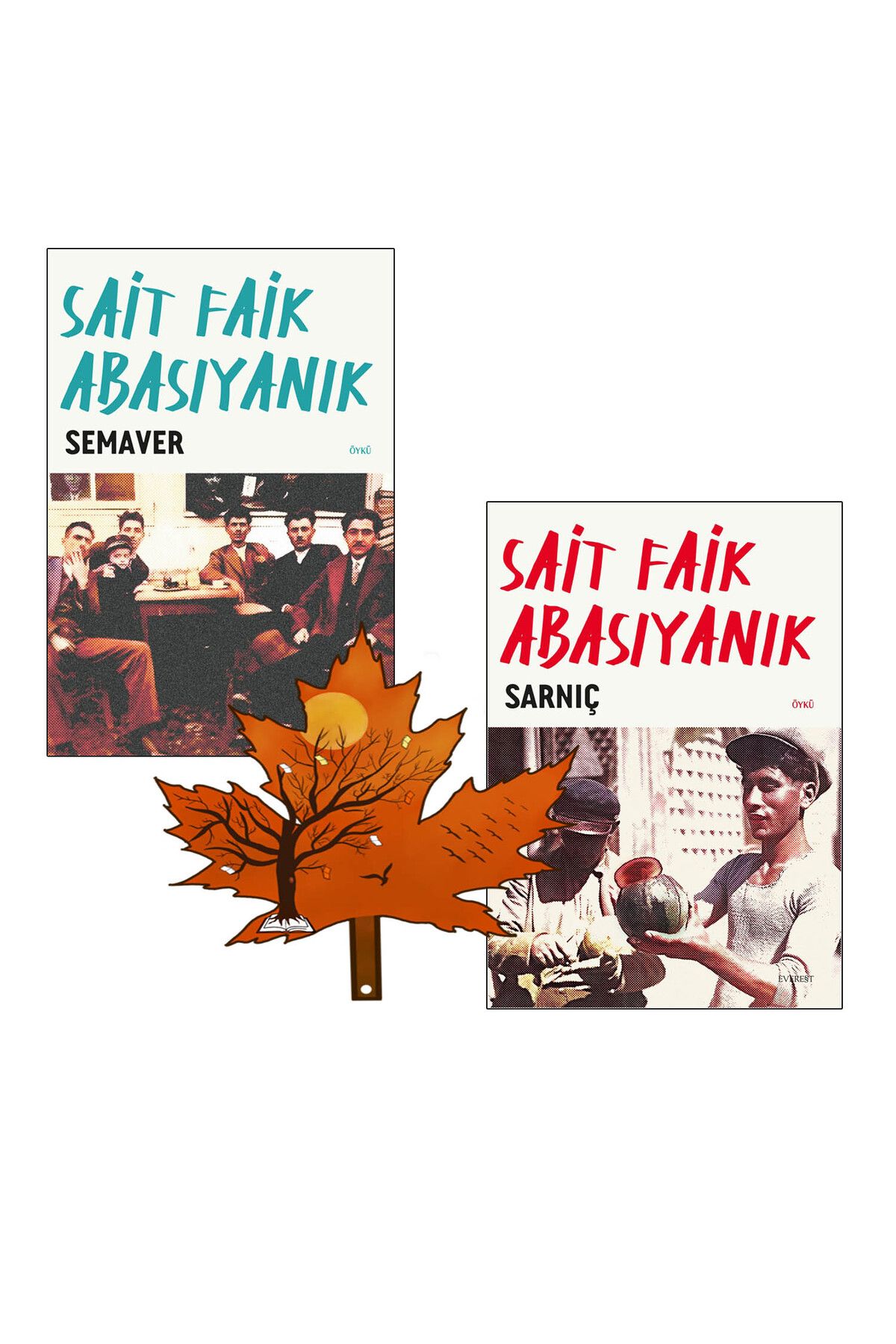 Everest Yayınları sait faik abasıyanık - semaver - sarnıç - 2 kitap ve kitap ayracı